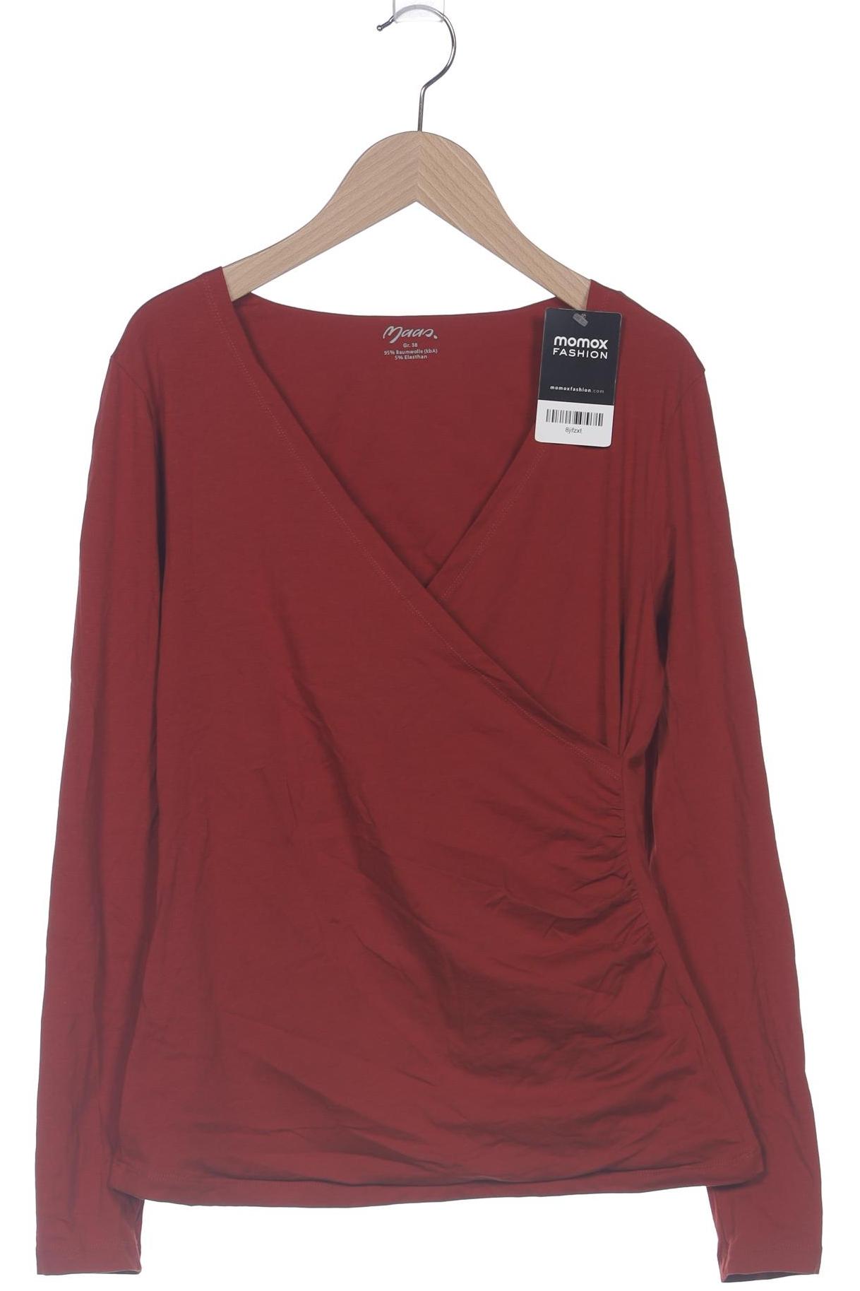 

Maas Damen Langarmshirt, rot, Gr. 38