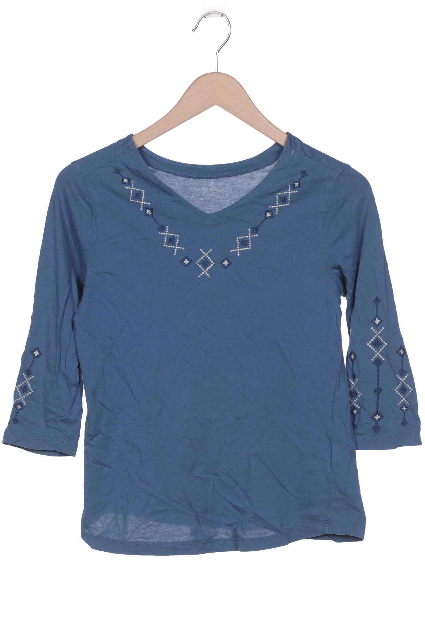 

Maas Damen Langarmshirt, blau, Gr. 36