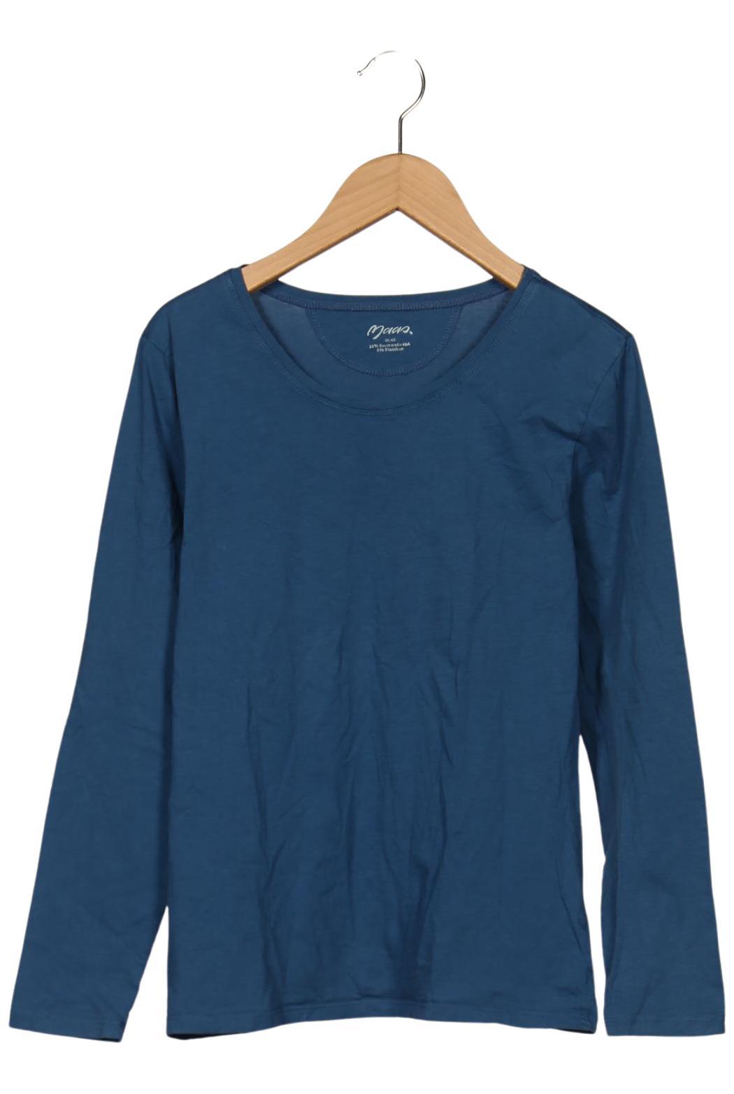 

Maas Damen Langarmshirt, blau, Gr. 40