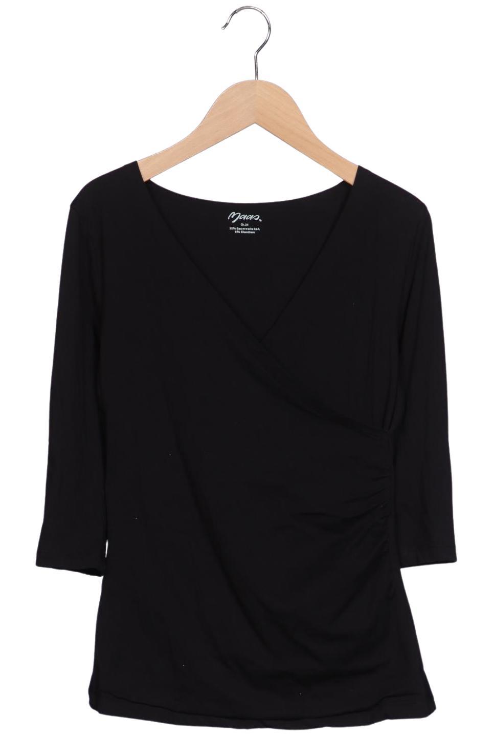 

Maas Damen Langarmshirt, schwarz, Gr. 34