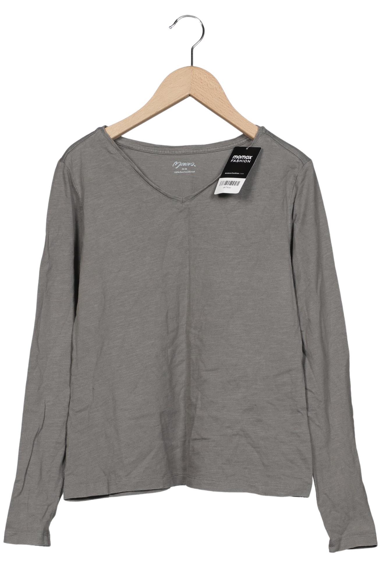 

Maas Damen Langarmshirt, grau, Gr. 36