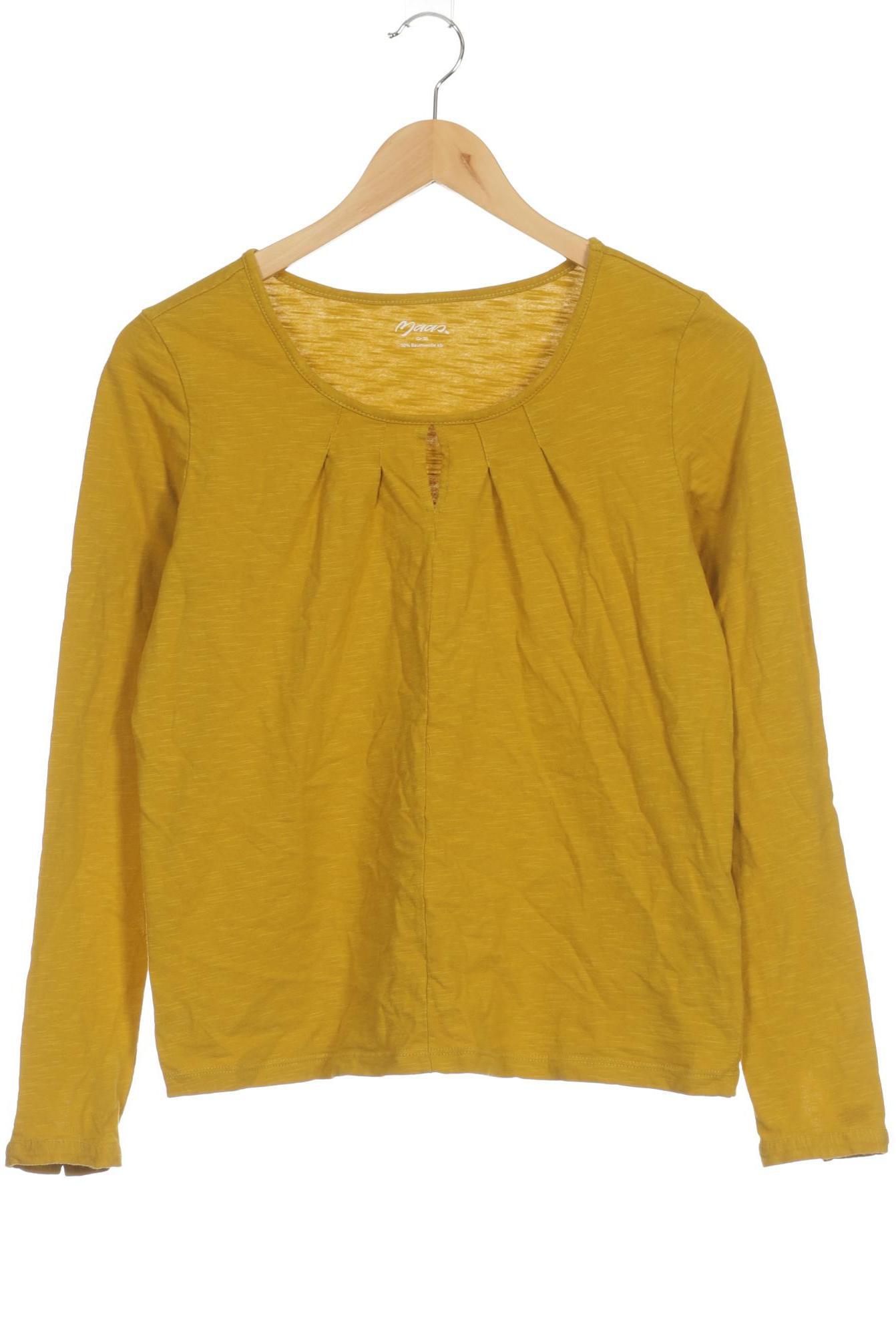 

Maas Damen Langarmshirt, gelb, Gr. 36