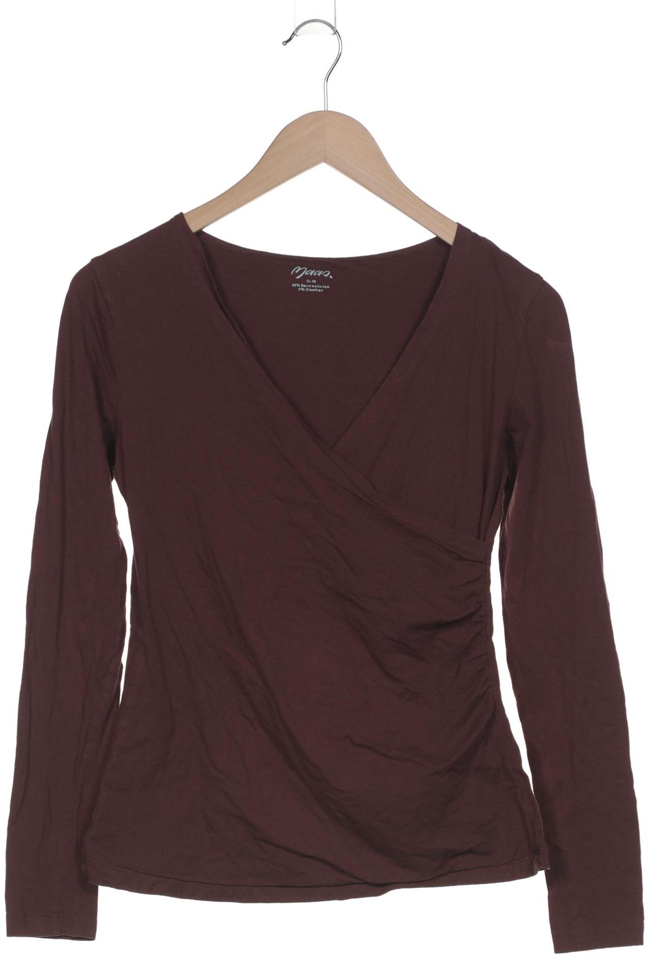 

Maas Damen Langarmshirt, bordeaux, Gr. 36