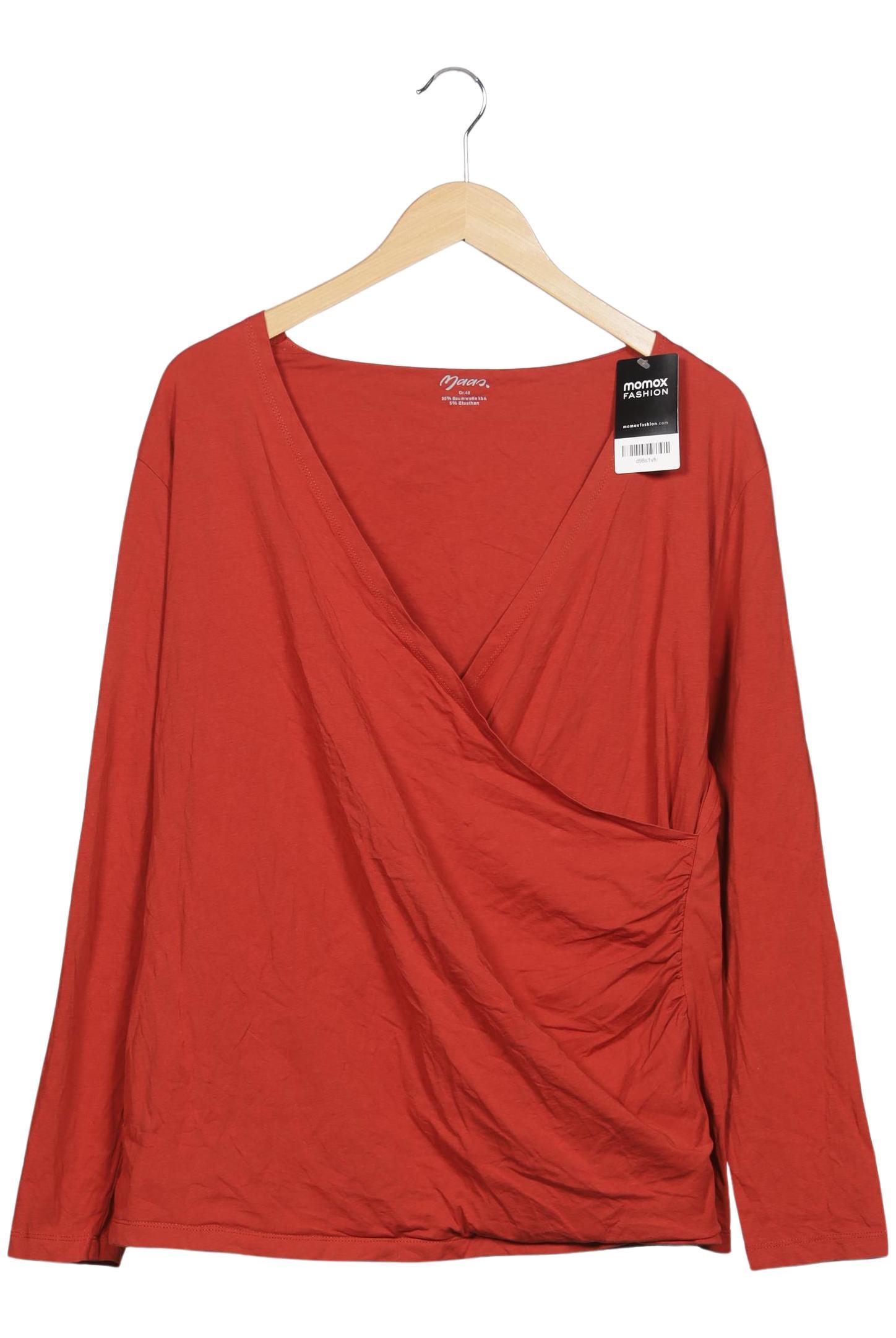 

Maas Damen Langarmshirt, rot, Gr. 48