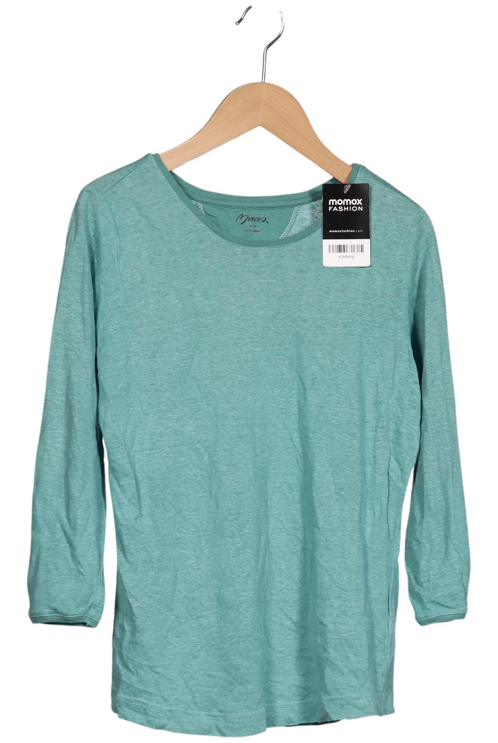 

Maas Damen Langarmshirt, türkis, Gr. 34