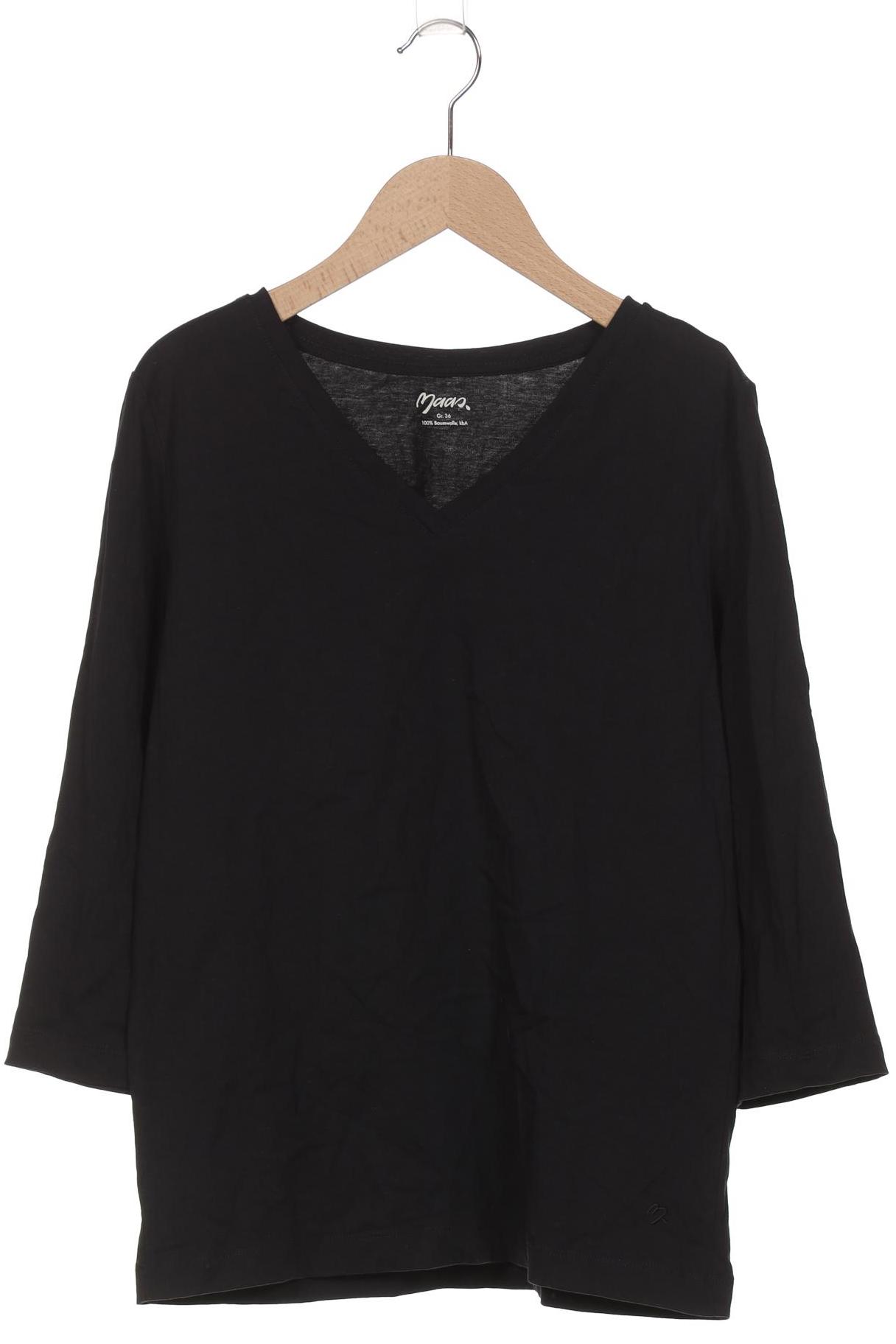 

Maas Damen Langarmshirt, schwarz, Gr. 36