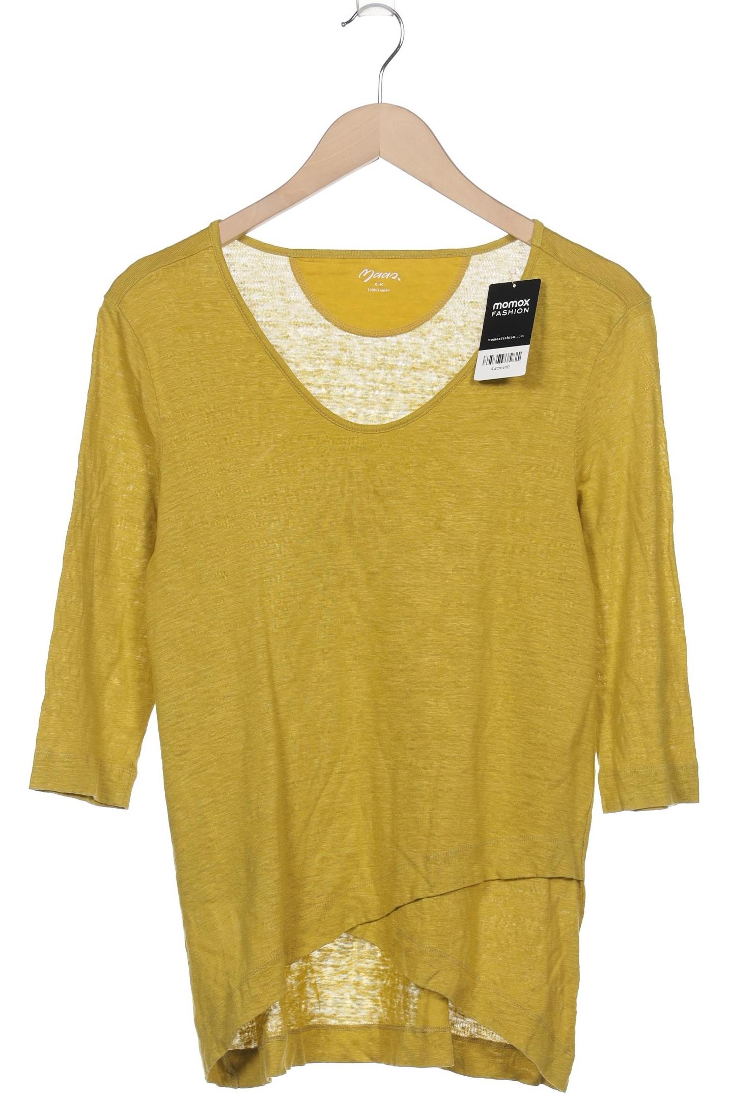 

Maas Damen Langarmshirt, gelb, Gr. 40