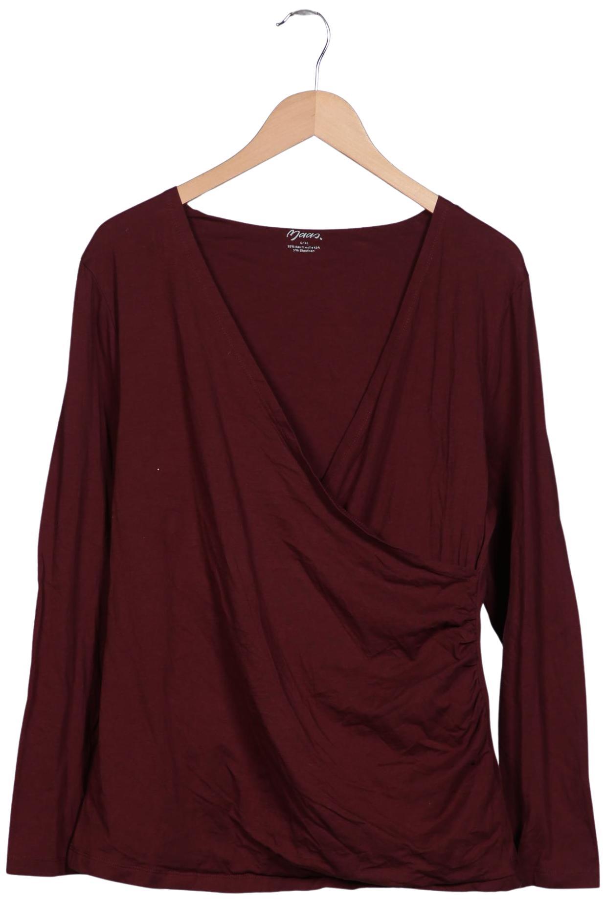 

Maas Damen Langarmshirt, bordeaux, Gr. 46