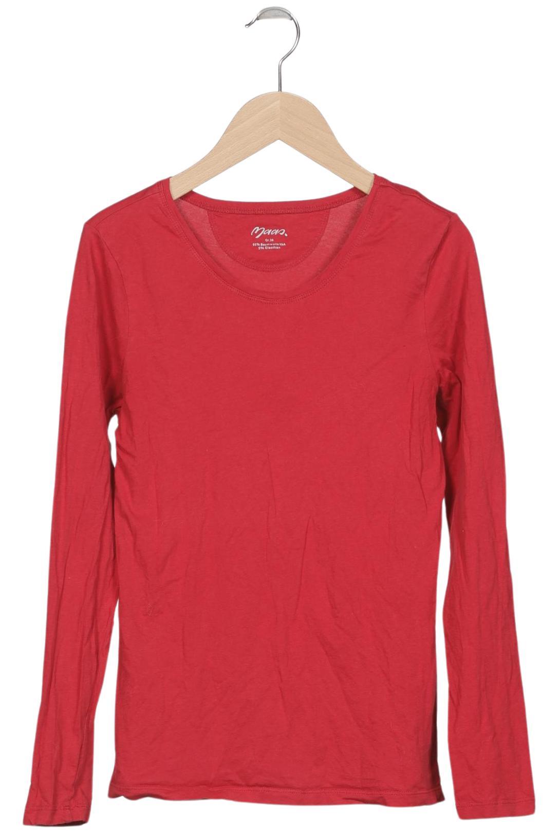 

Maas Damen Langarmshirt, rot, Gr. 36