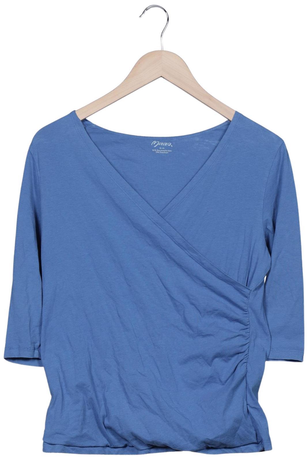 

Maas Damen Langarmshirt, blau, Gr. 40