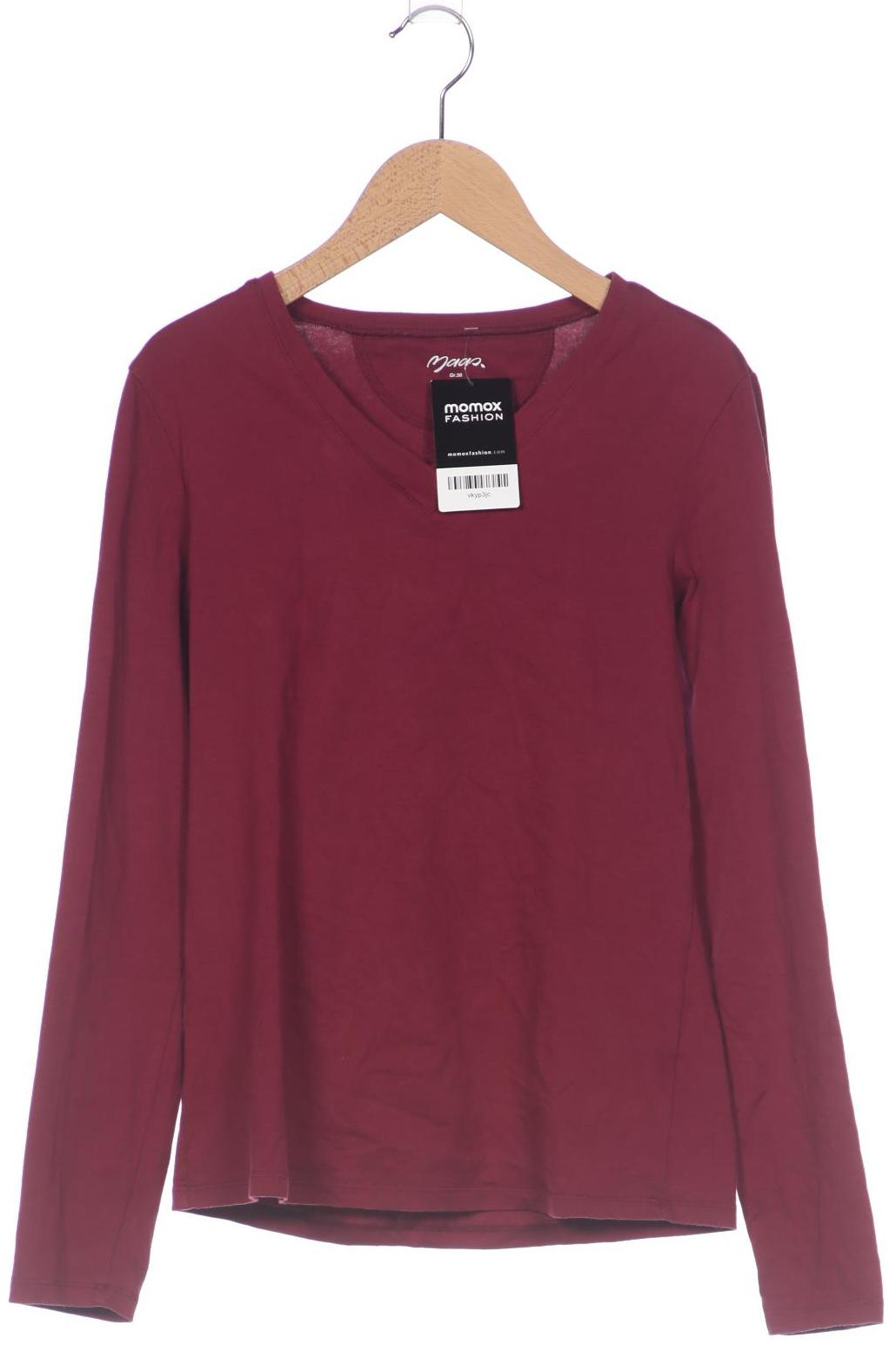 

Maas Damen Langarmshirt, bordeaux, Gr. 36