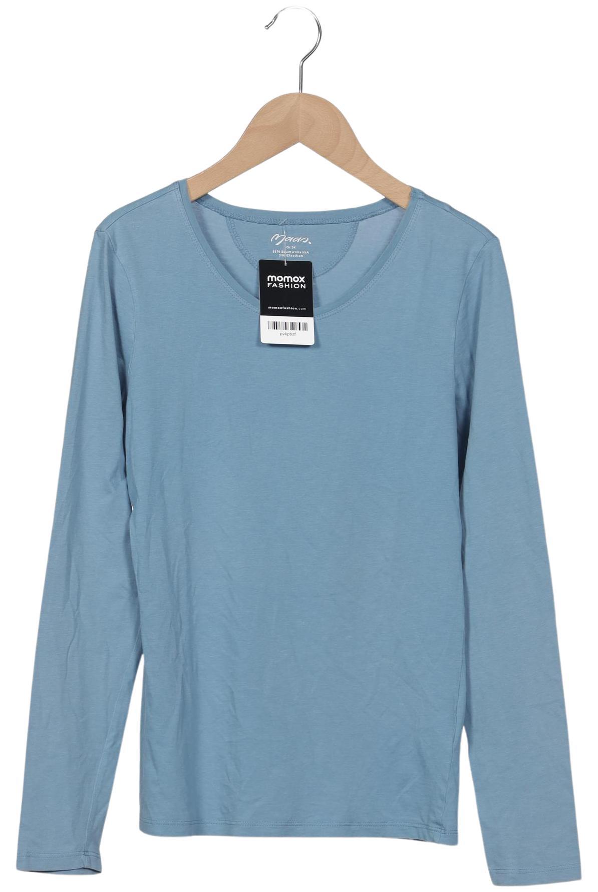 

Maas Damen Langarmshirt, hellblau, Gr. 34