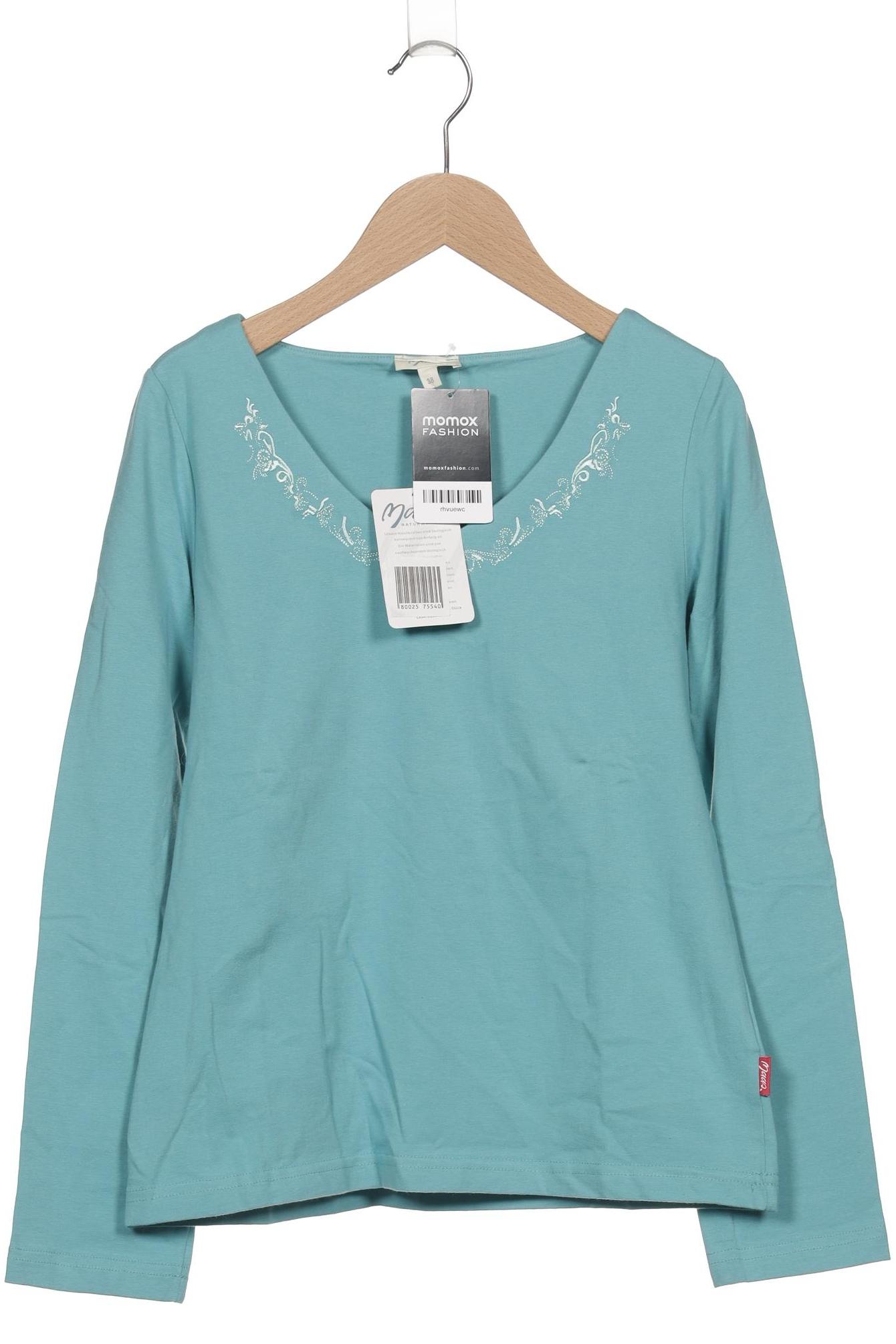 

Maas Damen Langarmshirt, türkis, Gr. 38
