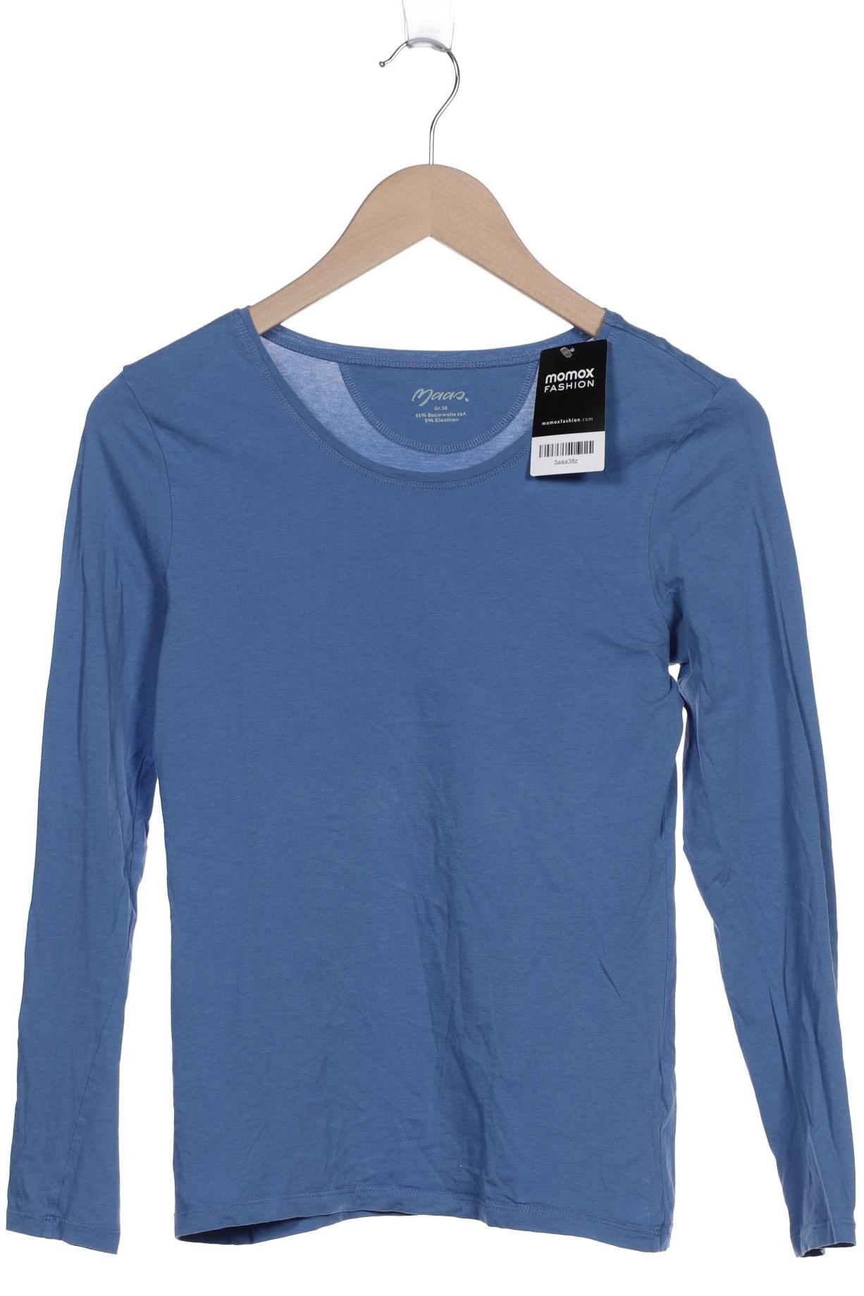 

Maas Damen Langarmshirt, blau, Gr. 36
