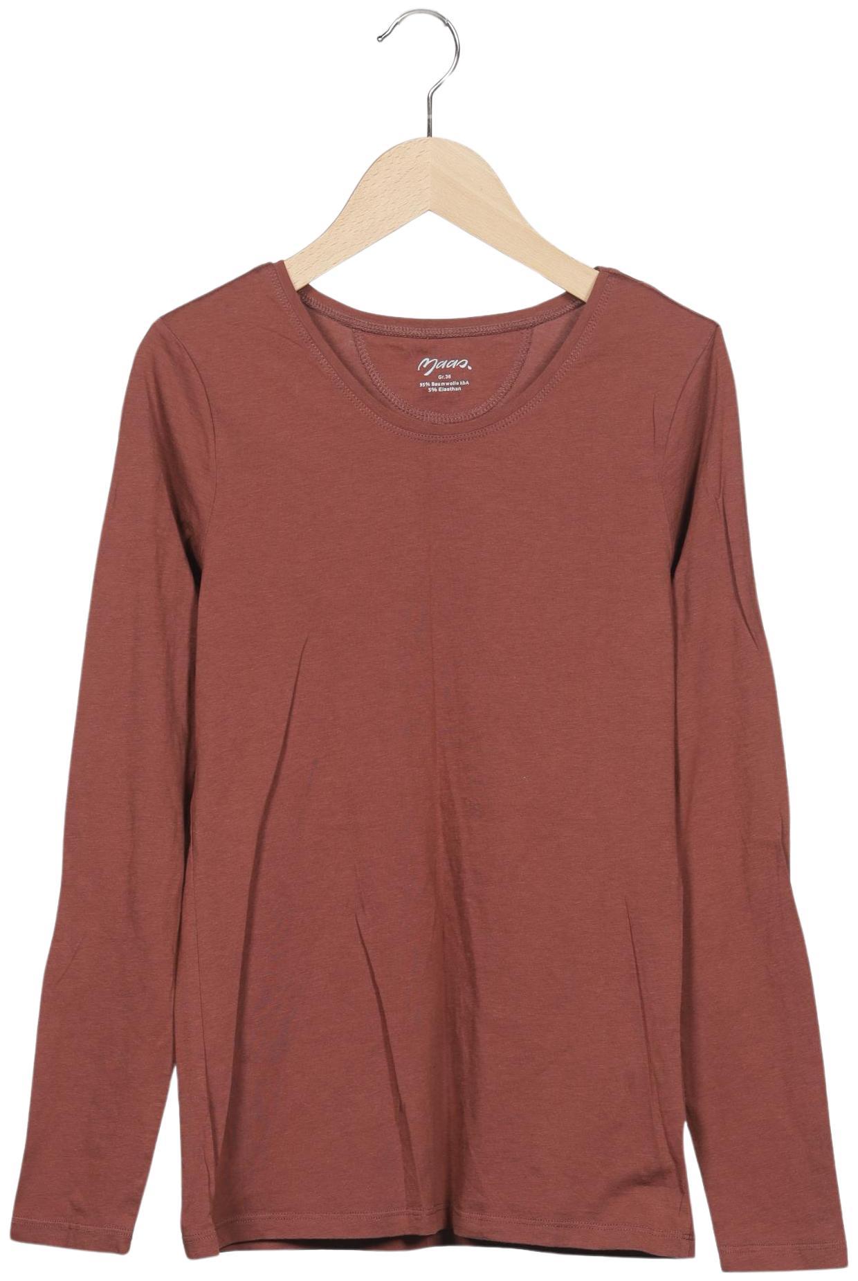 

Maas Damen Langarmshirt, braun, Gr. 36