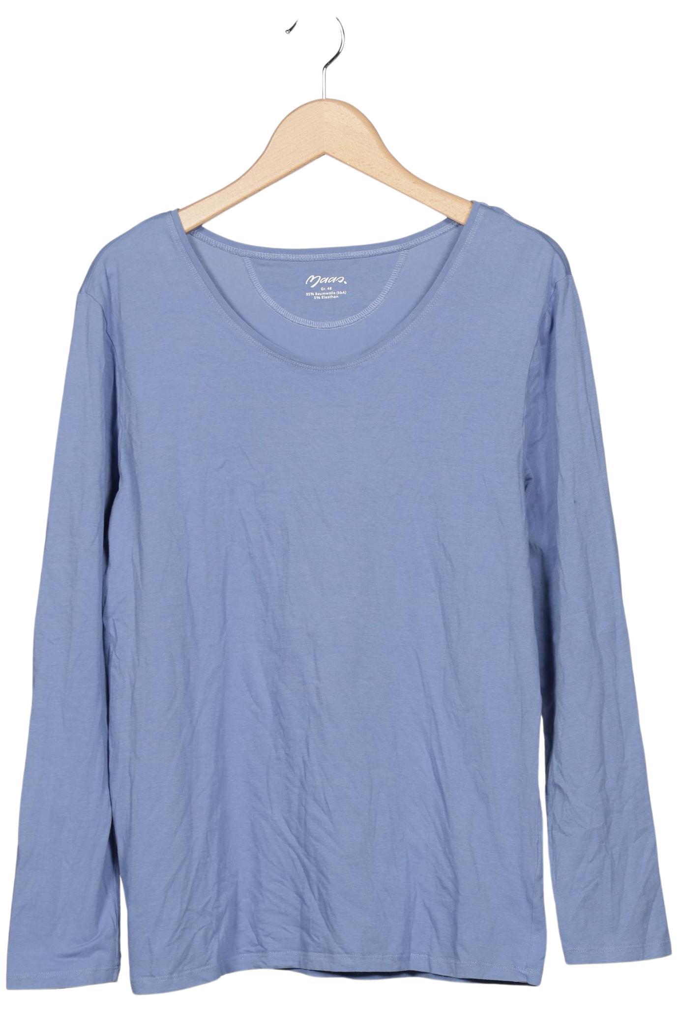 

Maas Damen Langarmshirt, hellblau, Gr. 46