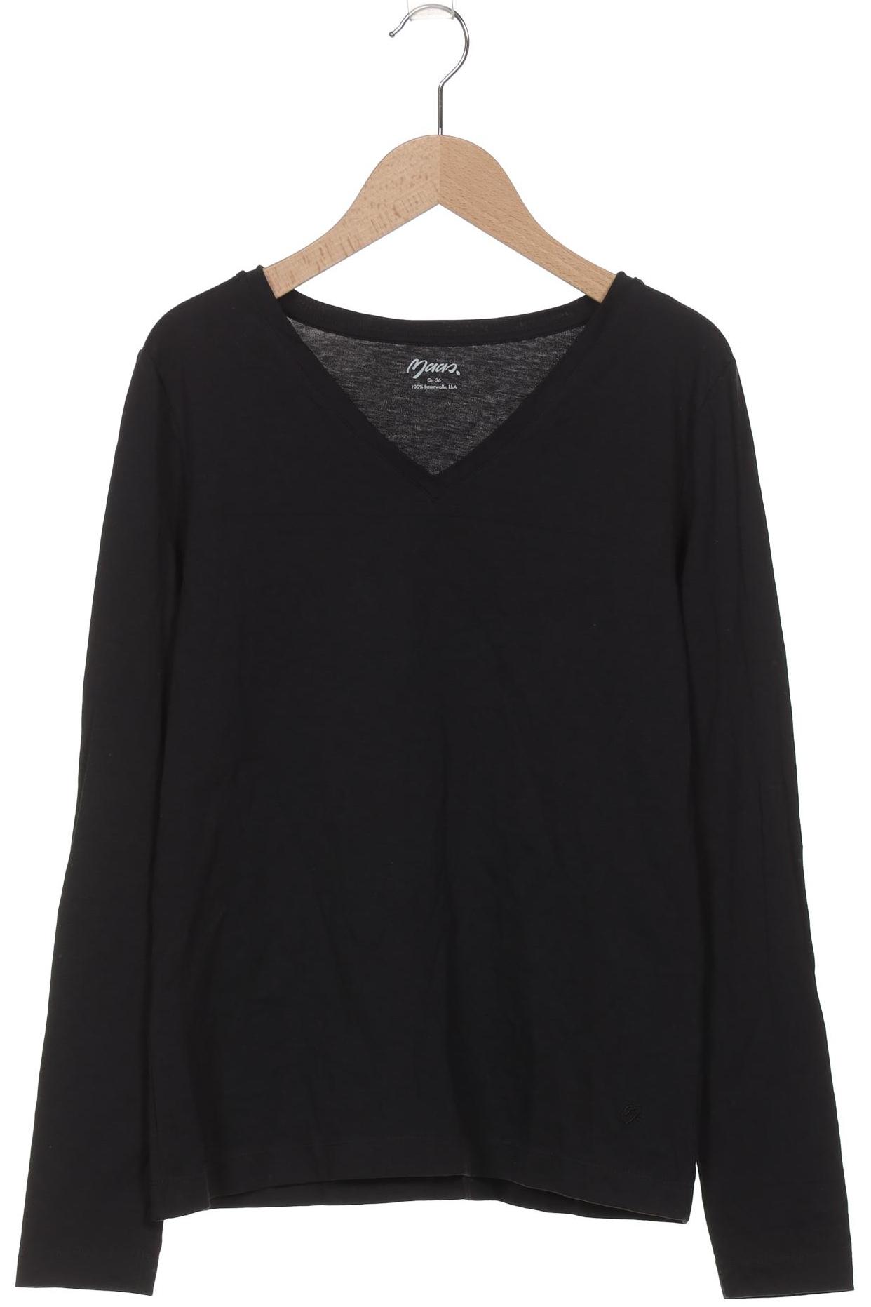 

Maas Damen Langarmshirt, schwarz, Gr. 36