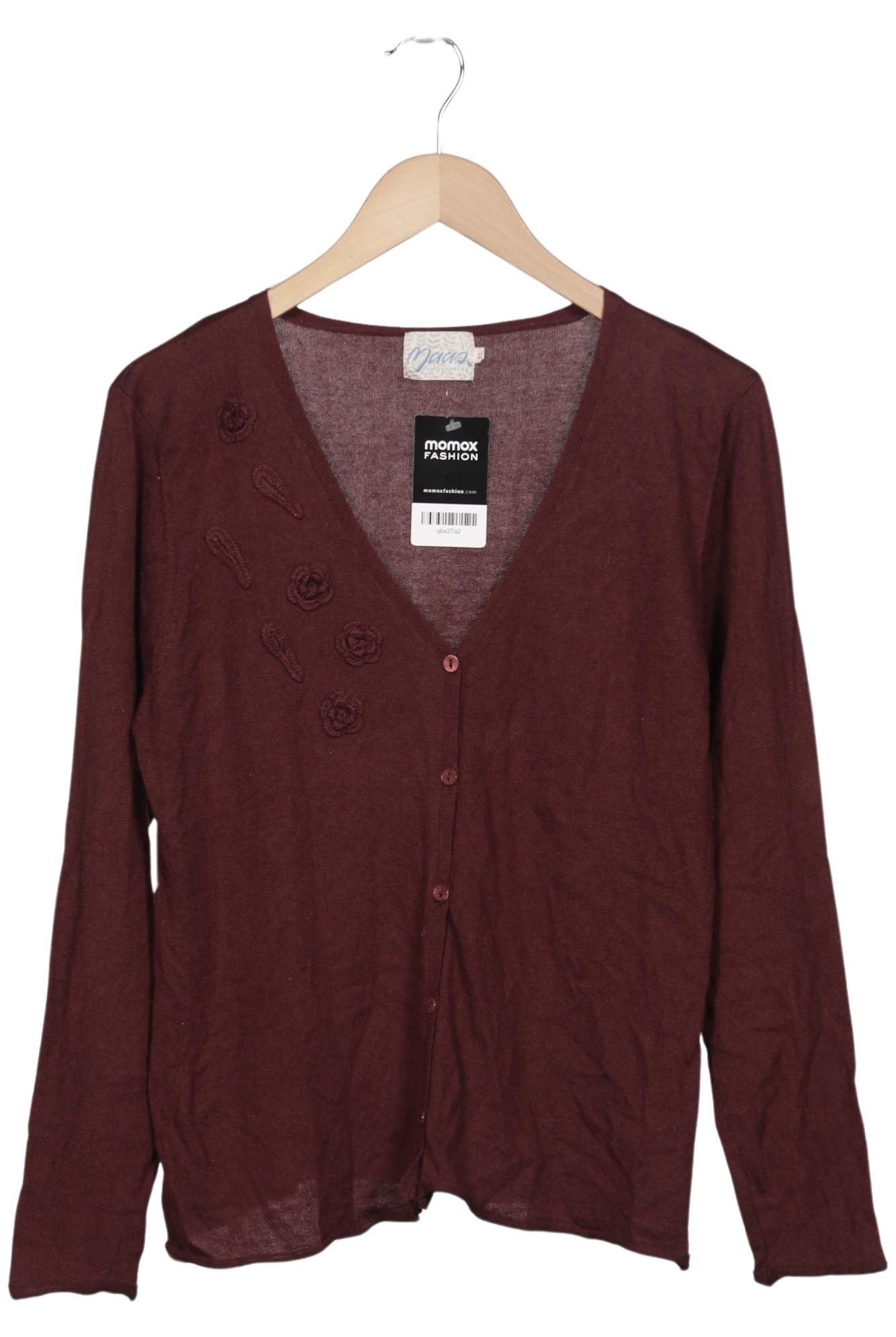 

Maas Damen Strickjacke, bordeaux, Gr. 44