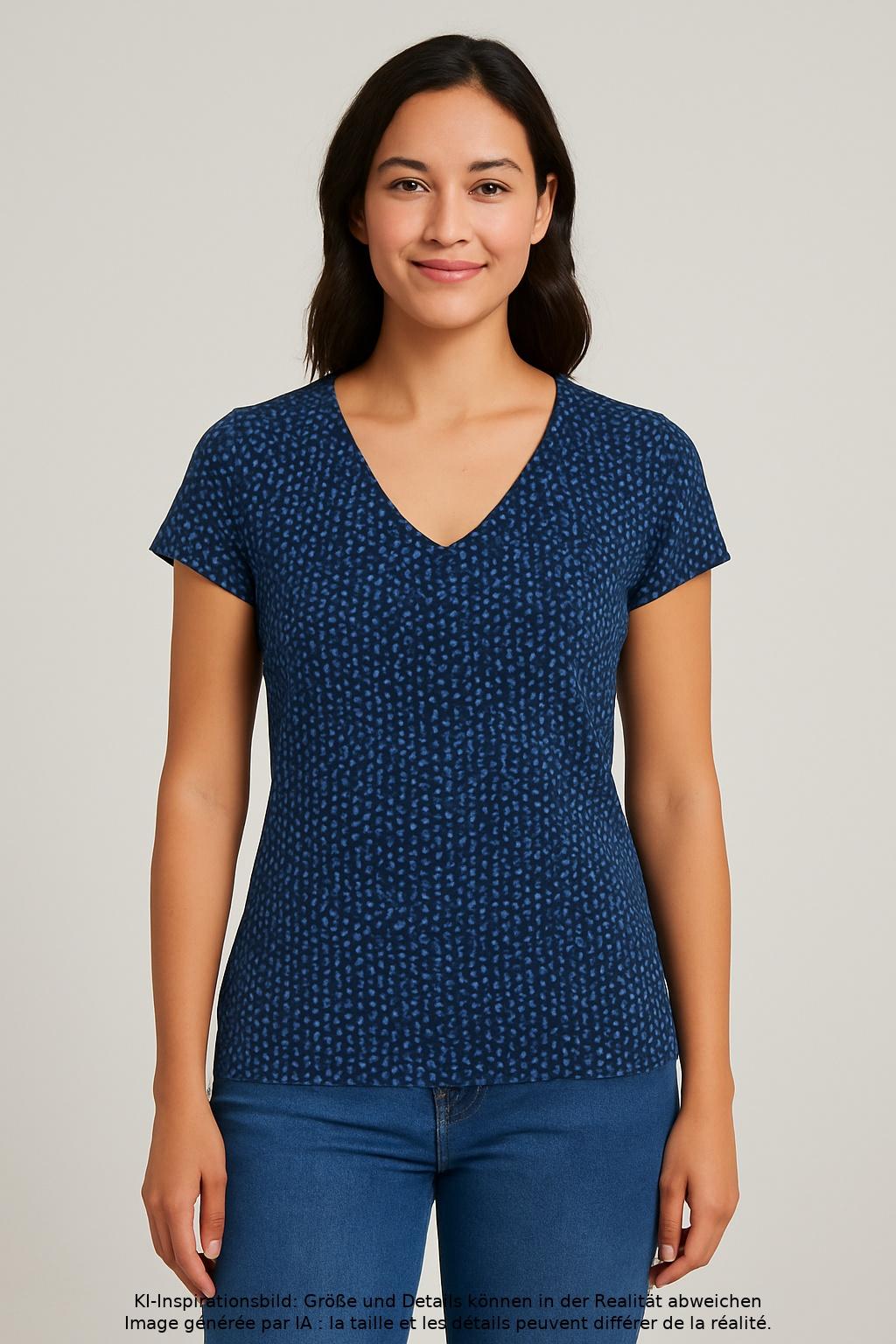 

Maas Damen T-Shirt, marineblau, Gr. 34