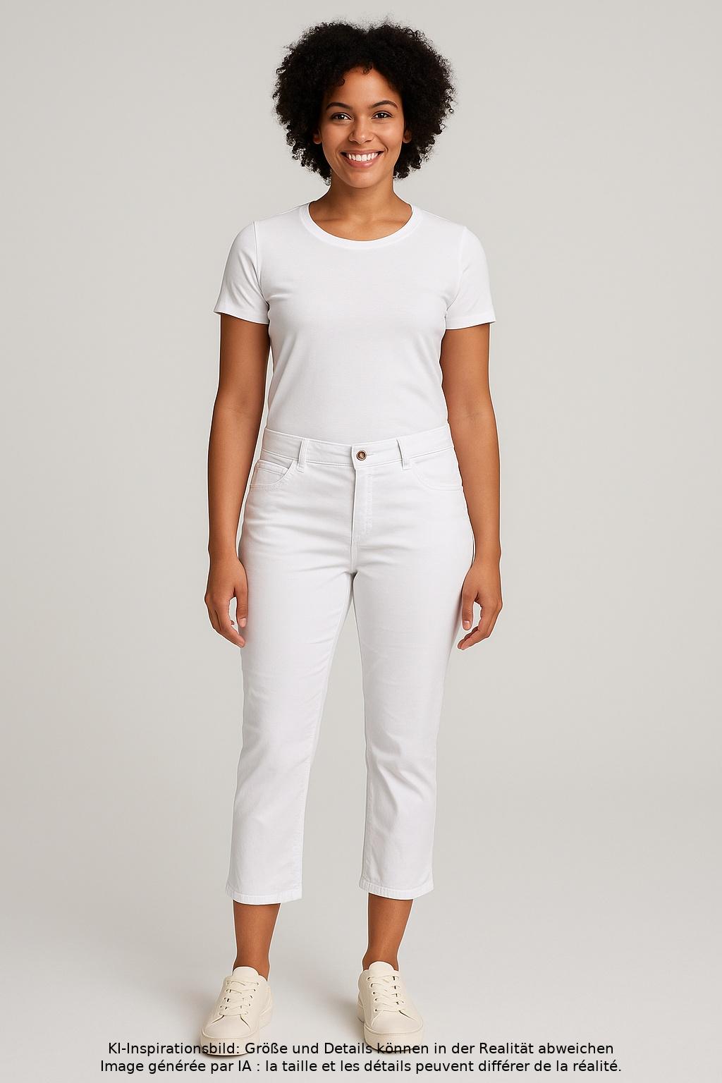 

MAC Damen Jeans, weiß, Gr. 42