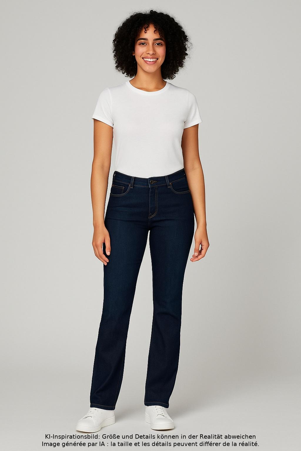 

MAC Damen Jeans, marineblau, Gr. 34