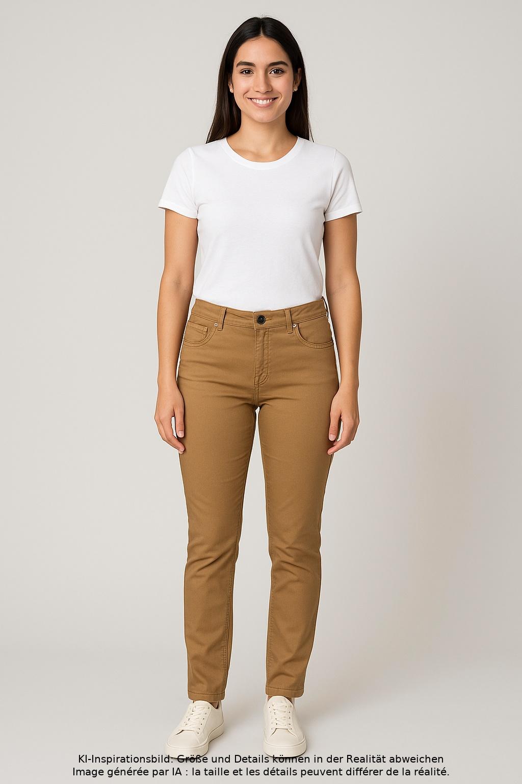 

MAC Damen Jeans, beige, Gr. 40