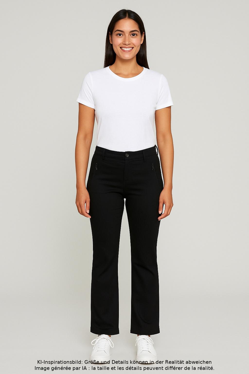 

MAC Damen Jeans, schwarz, Gr. 42