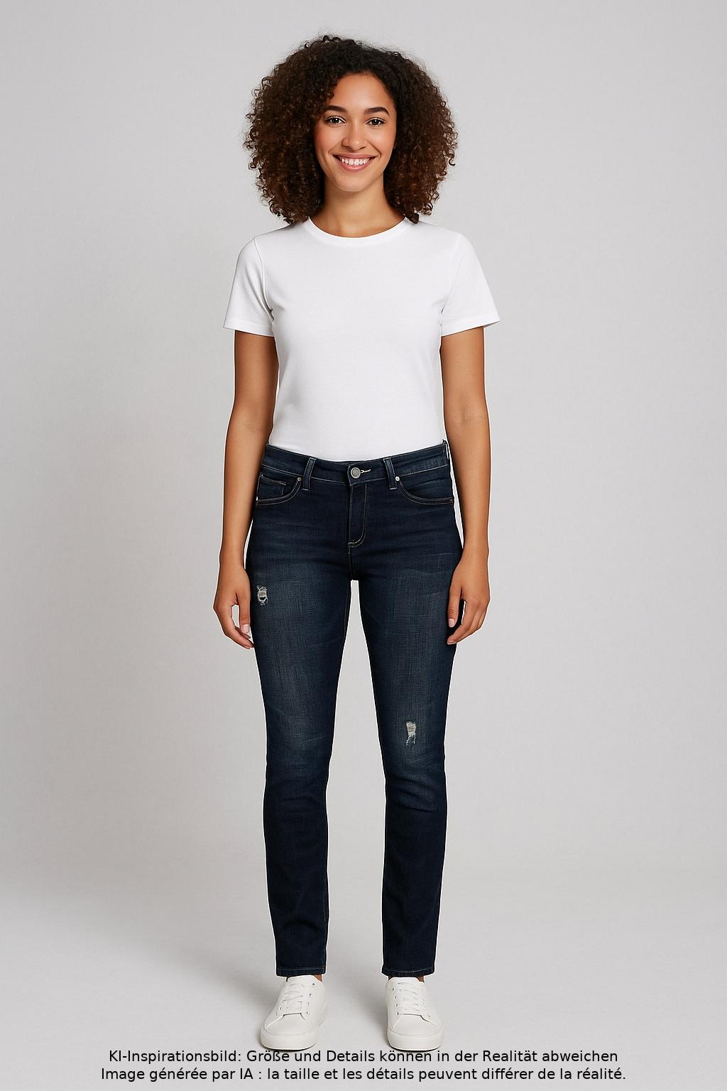 

MAC Damen Jeans, marineblau, Gr. 36