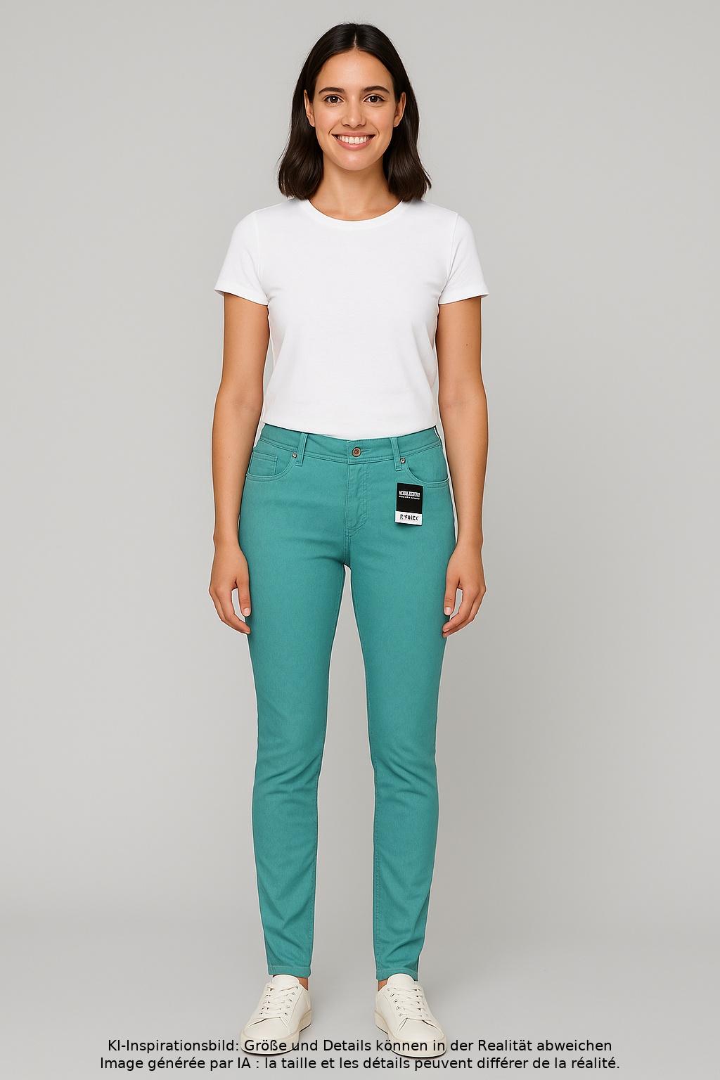 

MAC Damen Jeans, türkis, Gr. 36