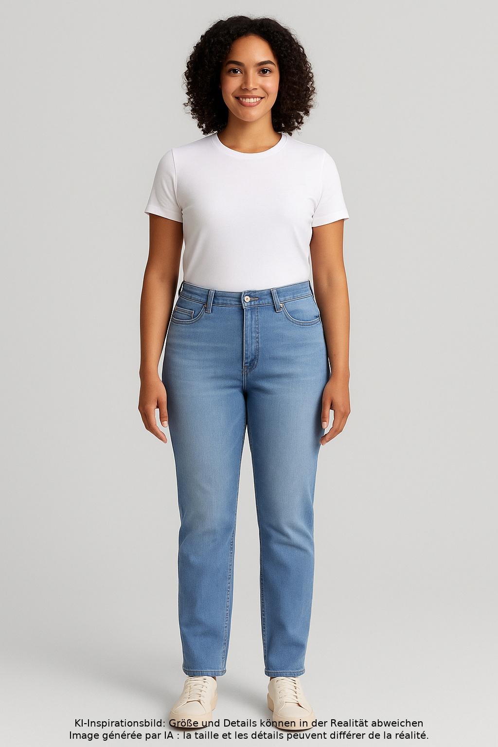 

MAC Damen Jeans, hellblau, Gr. 44