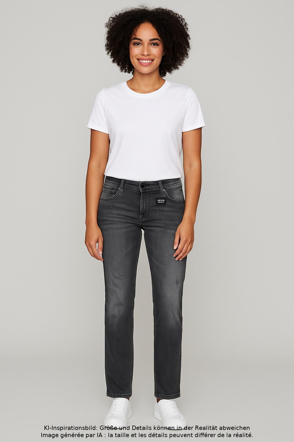 

MAC Damen Jeans, grau, Gr. 40