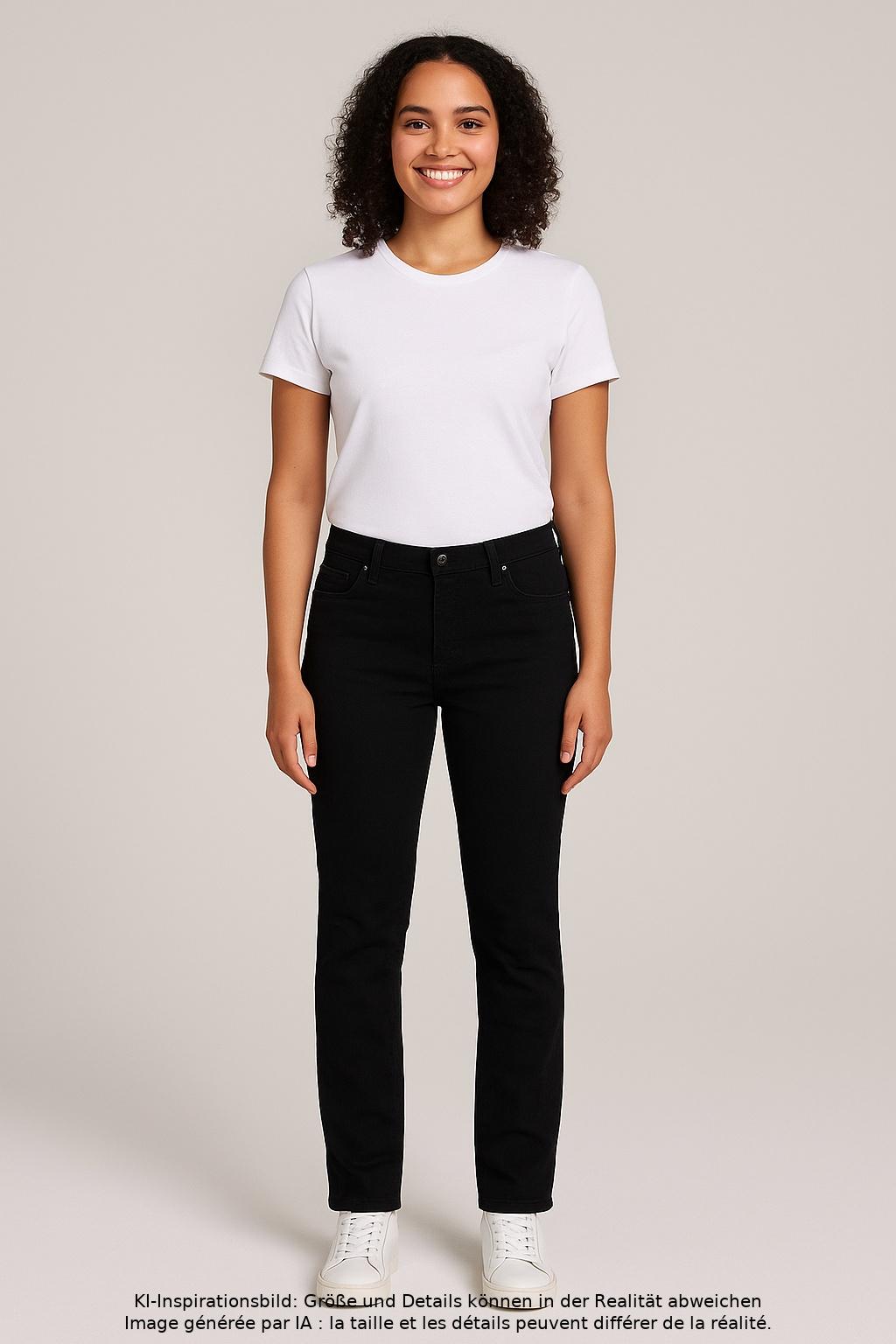 

MAC Damen Jeans, schwarz, Gr. 36