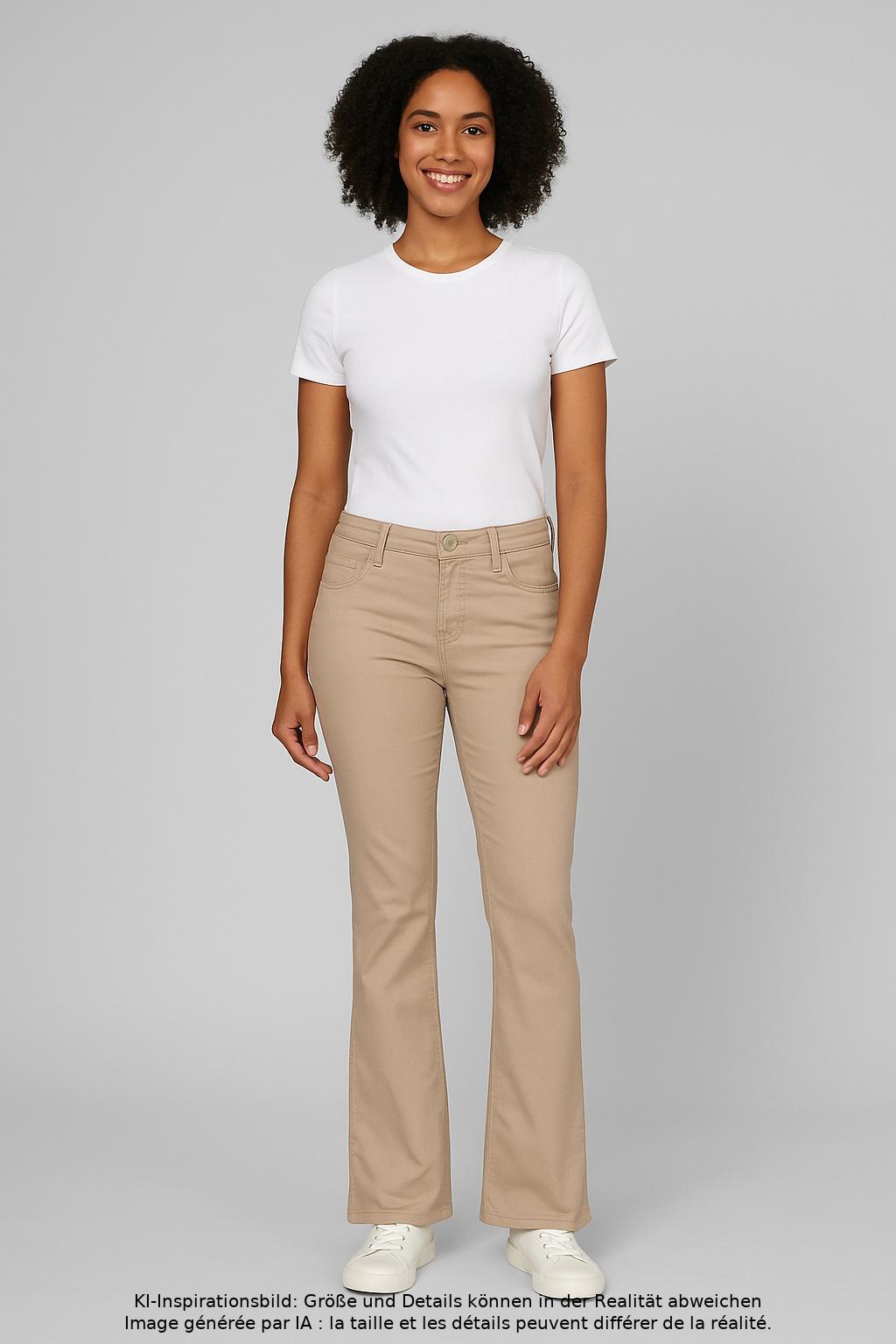 

MAC Damen Jeans, beige, Gr. 36