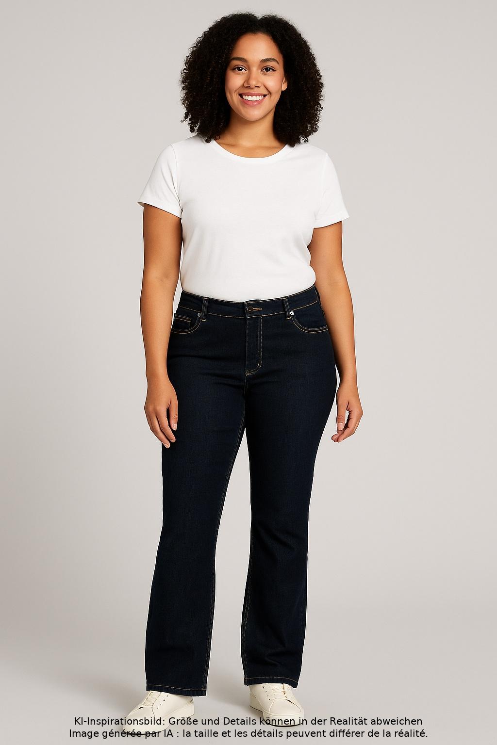 

MAC Damen Jeans, marineblau, Gr. 46