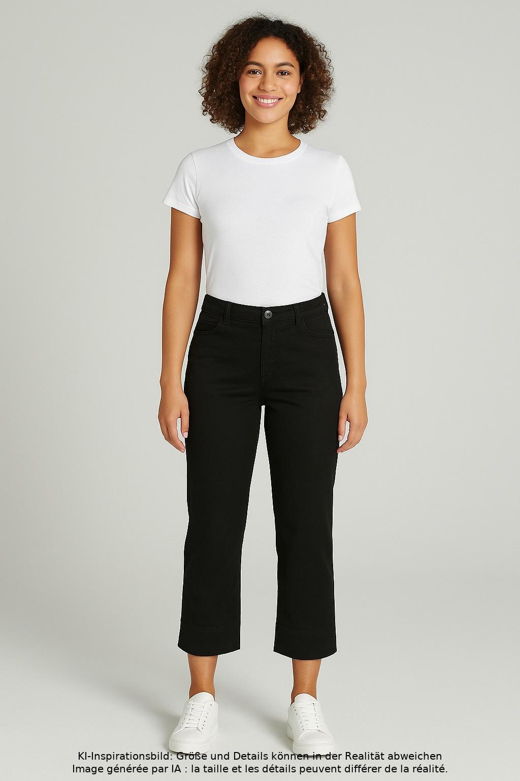 

MAC Damen Jeans, schwarz, Gr. 38