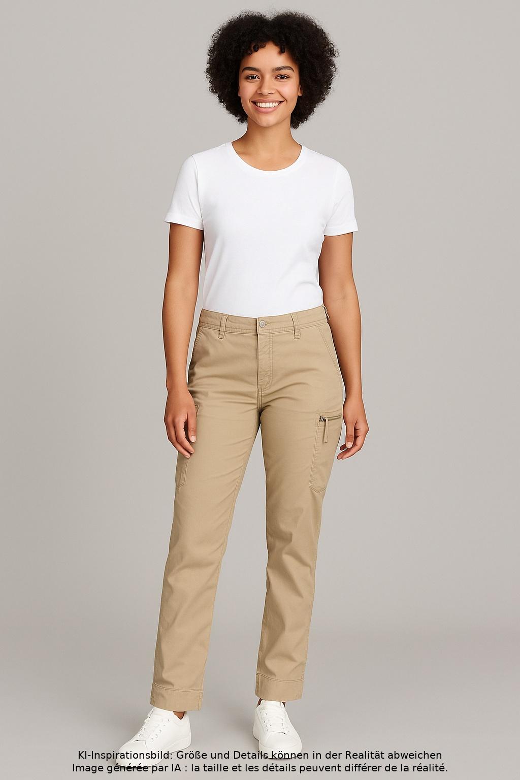 

MAC Damen Stoffhose, beige, Gr. 38
