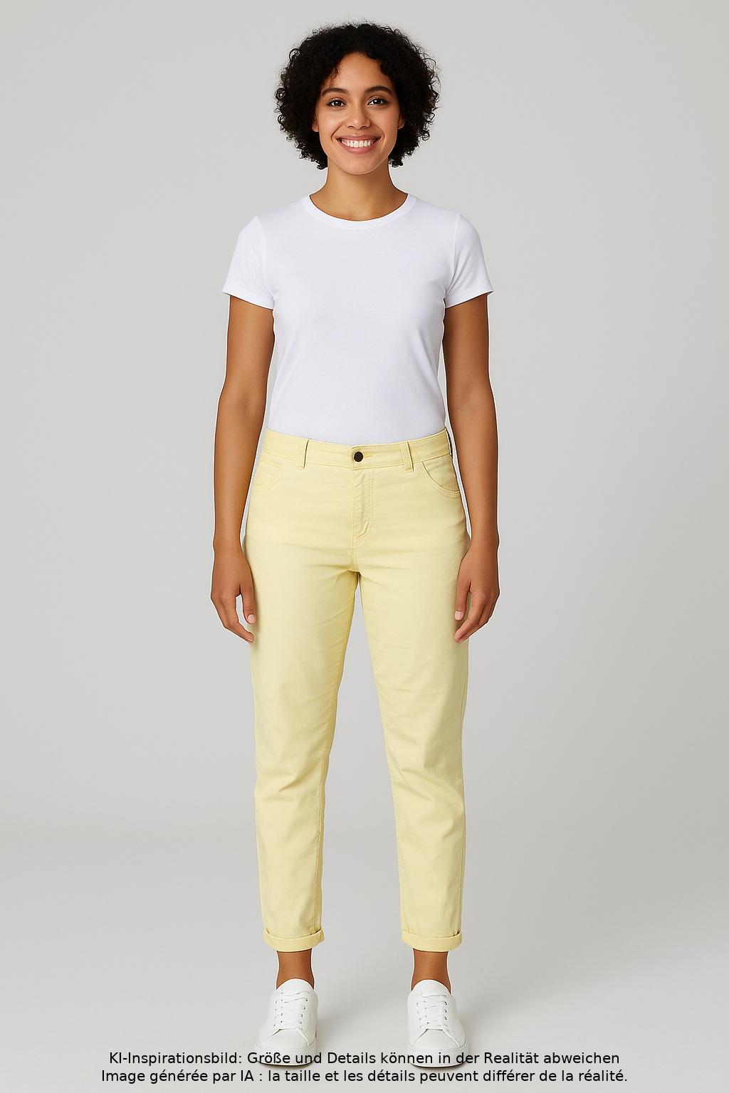 

MAC Damen Stoffhose, gelb, Gr. 42