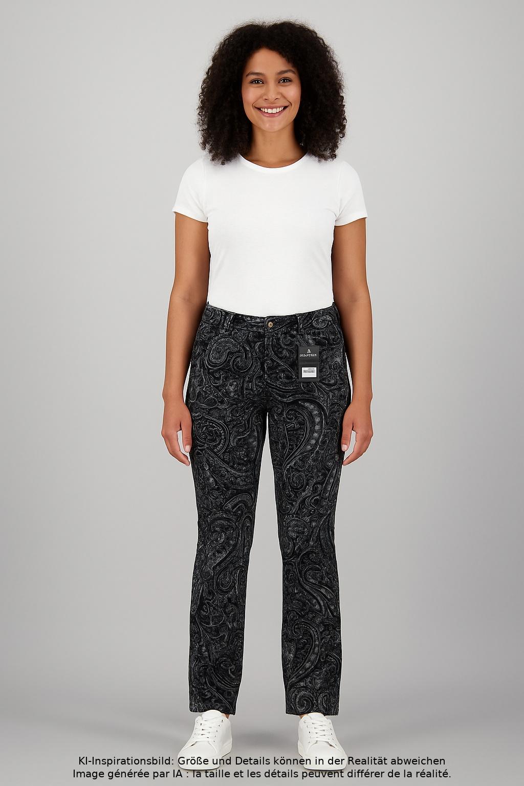 

MAC Damen Stoffhose, mehrfarbig, Gr. 42