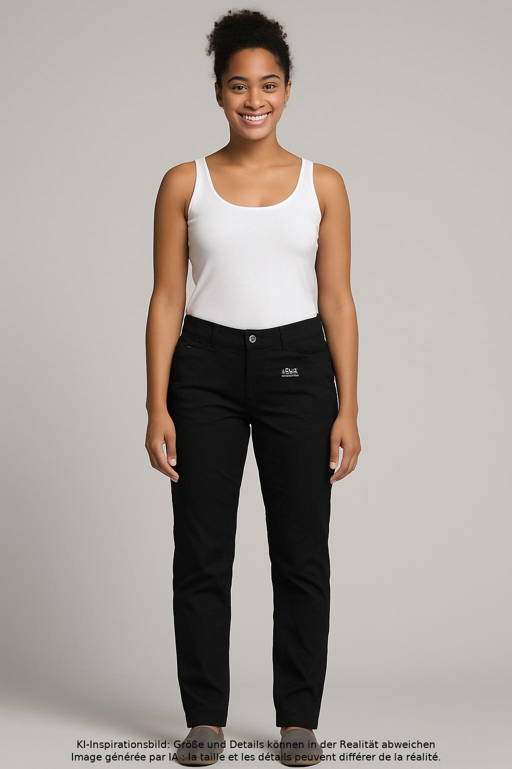 

MAC Damen Stoffhose, schwarz, Gr. 34