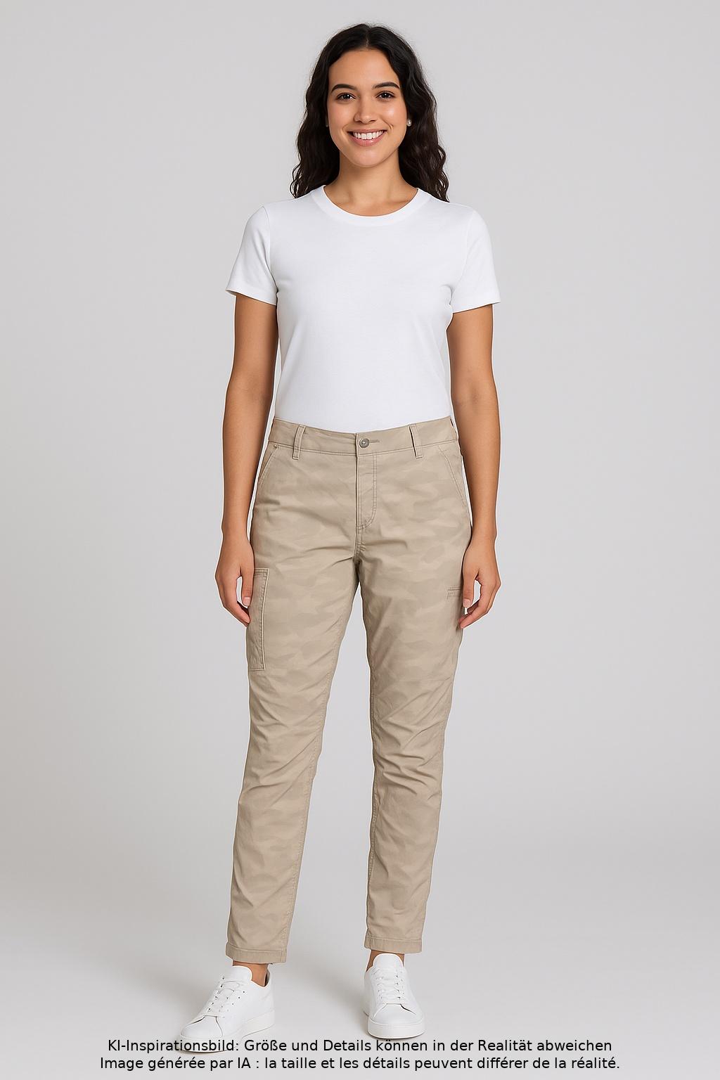 

MAC Damen Stoffhose, beige, Gr. 38