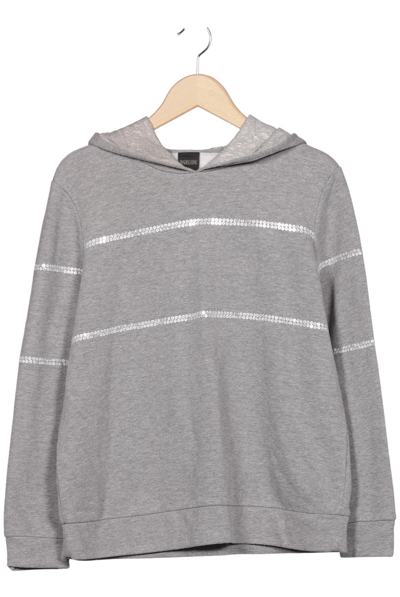

Madeleine Damen Kapuzenpullover, grau, Gr. 38