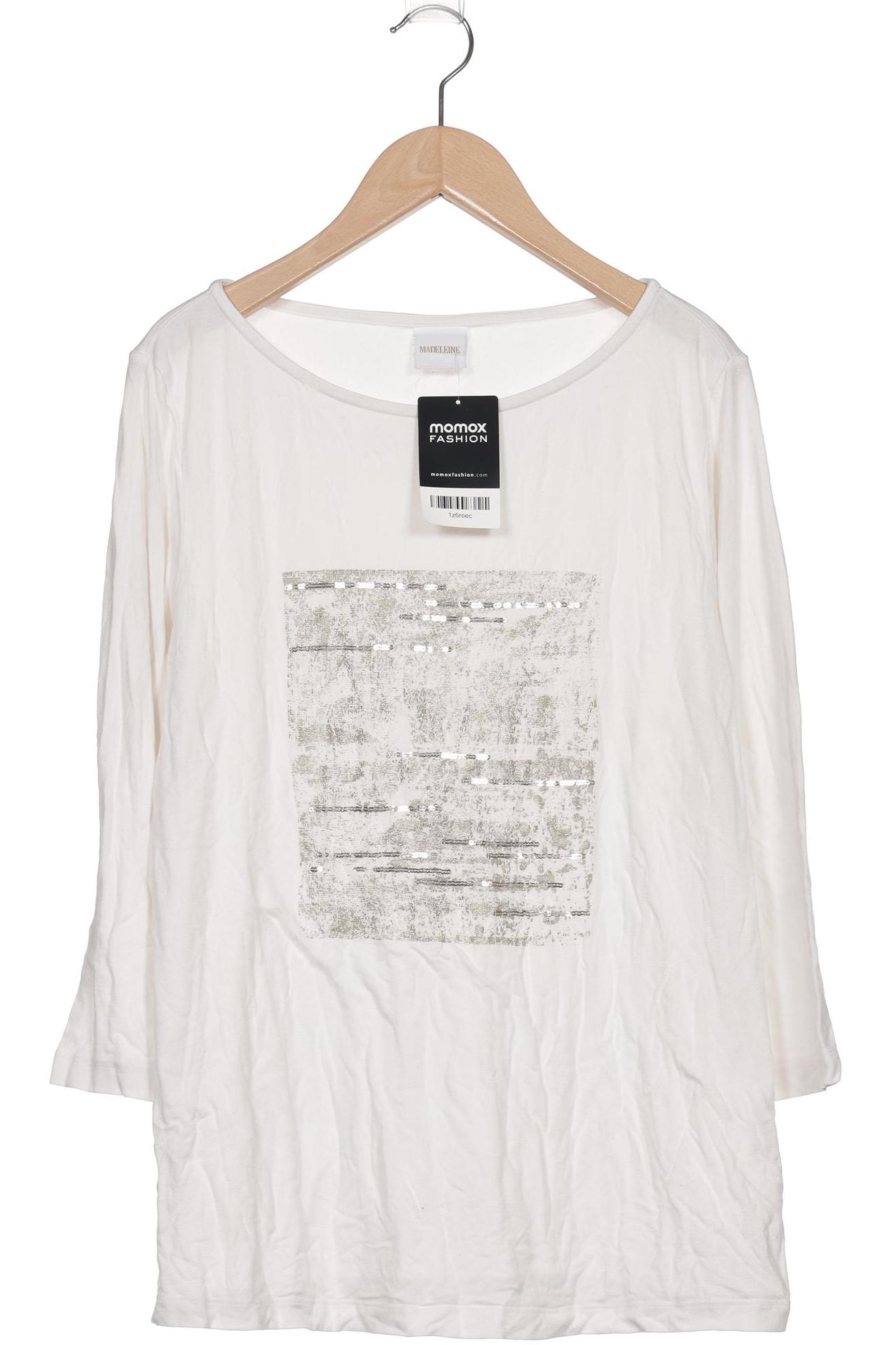 

Madeleine Damen Langarmshirt, weiß, Gr. 42