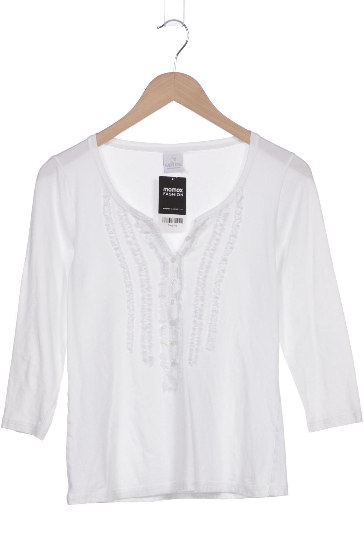 

Madeleine Damen Langarmshirt, weiß, Gr. 36