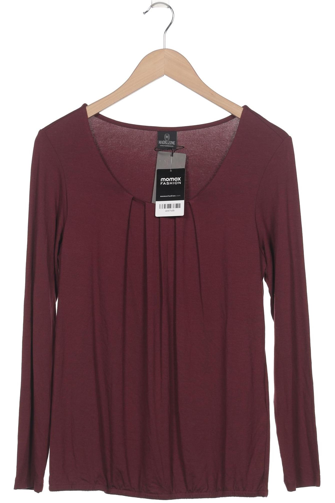 

Madeleine Damen Langarmshirt, bordeaux, Gr. 38