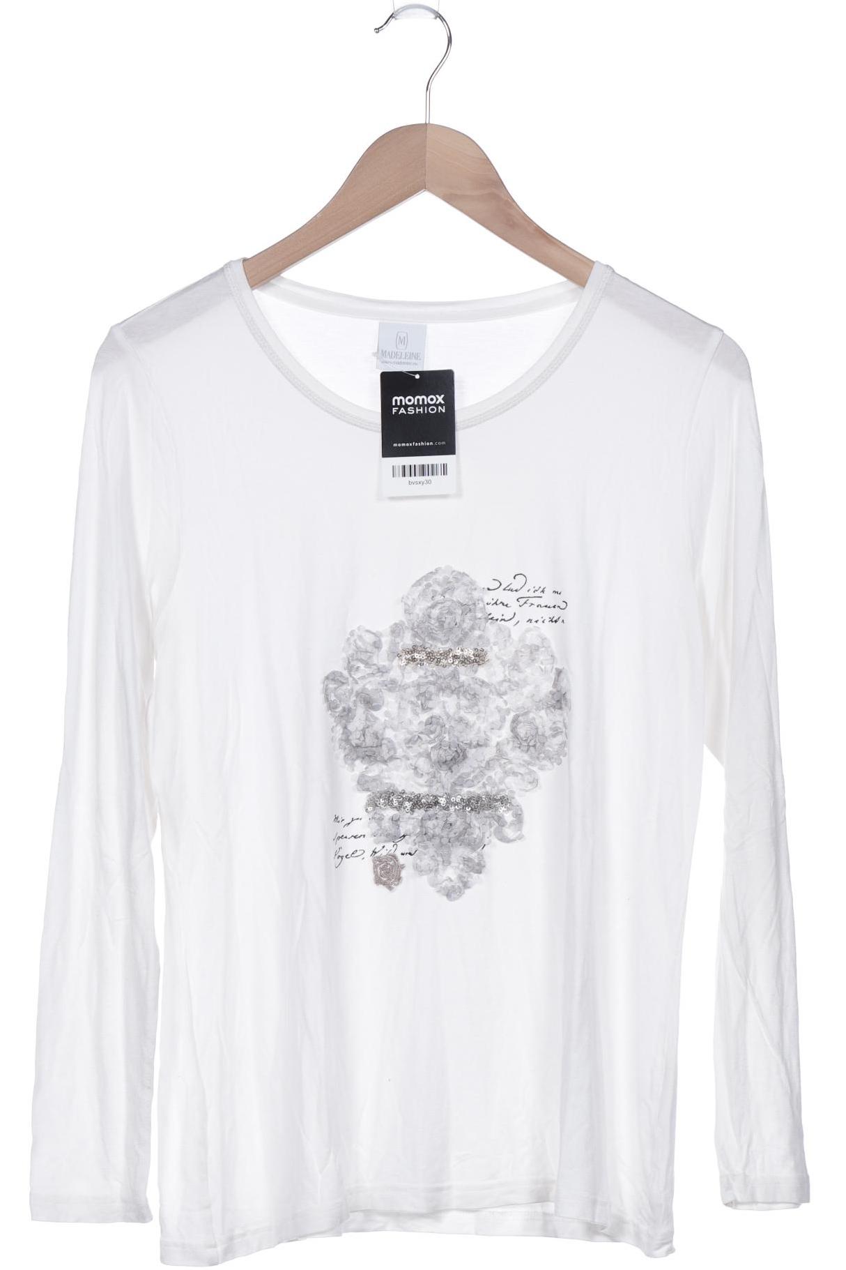 

Madeleine Damen Langarmshirt, weiß, Gr. 42