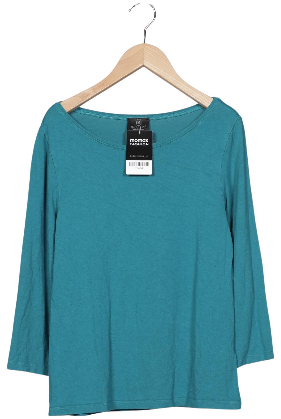 

Madeleine Damen Langarmshirt, türkis, Gr. 38