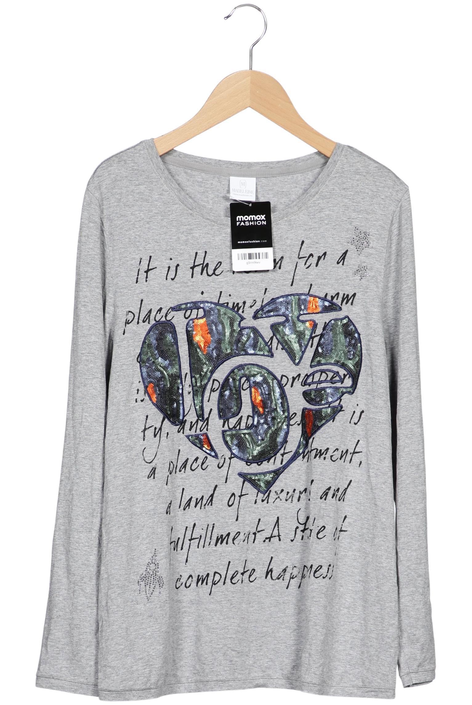 

Madeleine Damen Langarmshirt, grau, Gr. 42