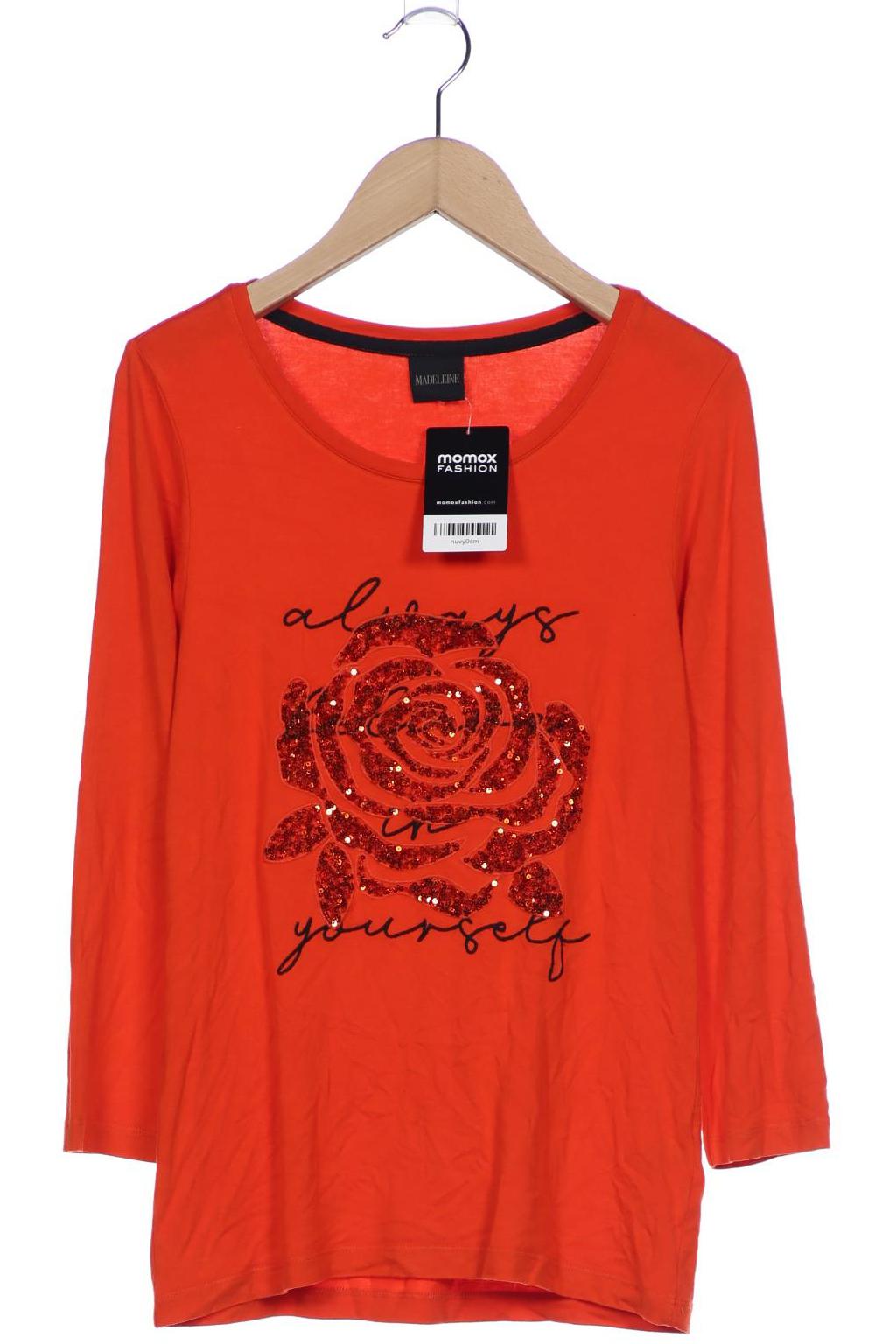 

Madeleine Damen Langarmshirt, orange, Gr. 34