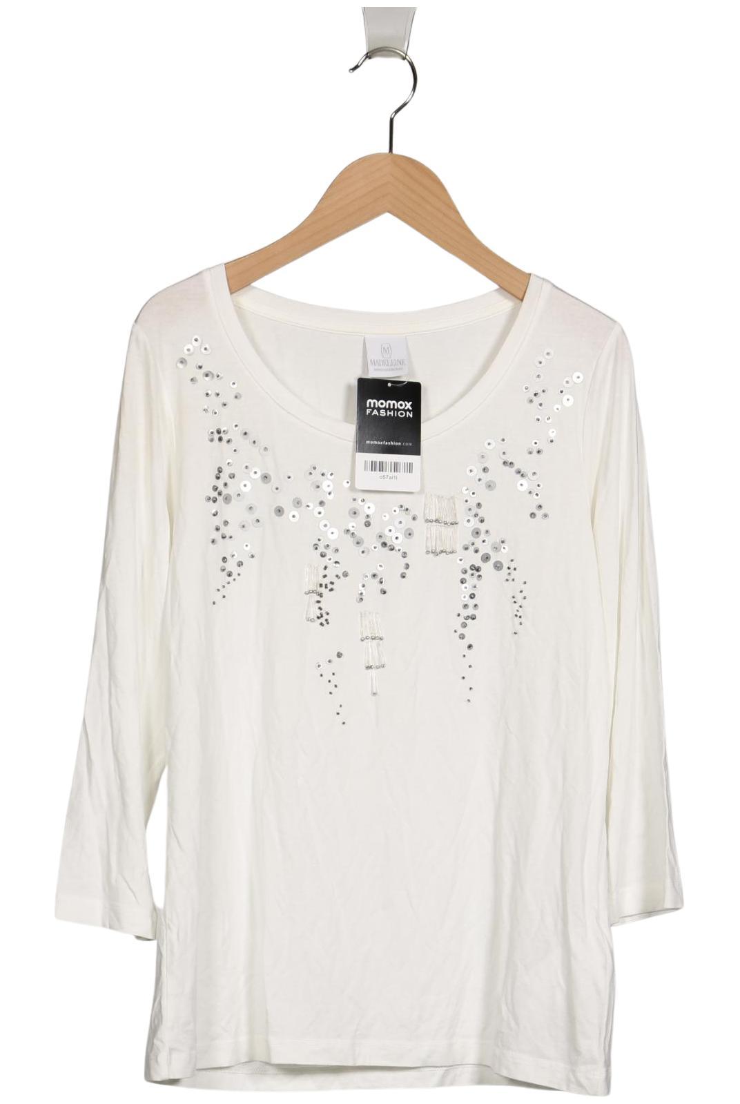 

Madeleine Damen Langarmshirt, weiß, Gr. 38