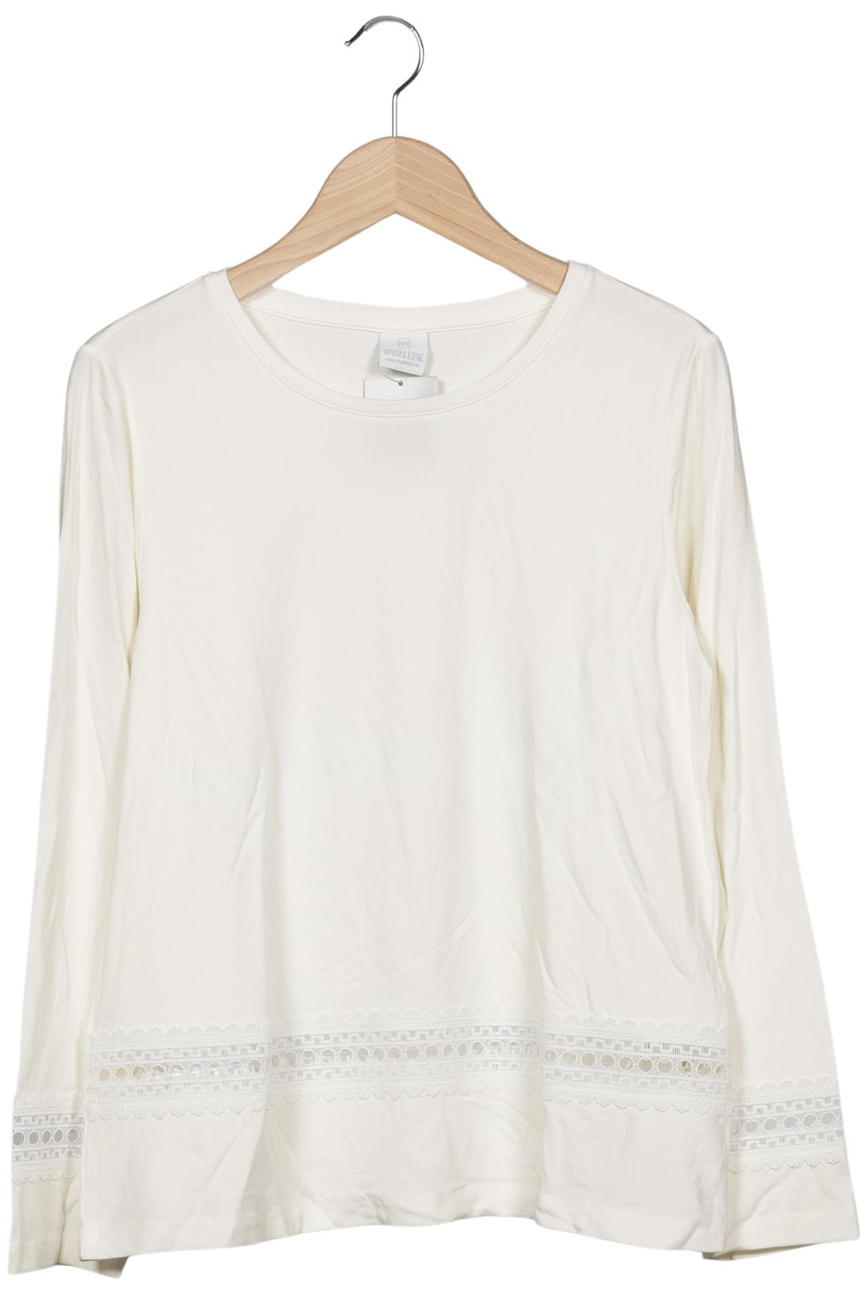 

Madeleine Damen Langarmshirt, weiß, Gr. 40